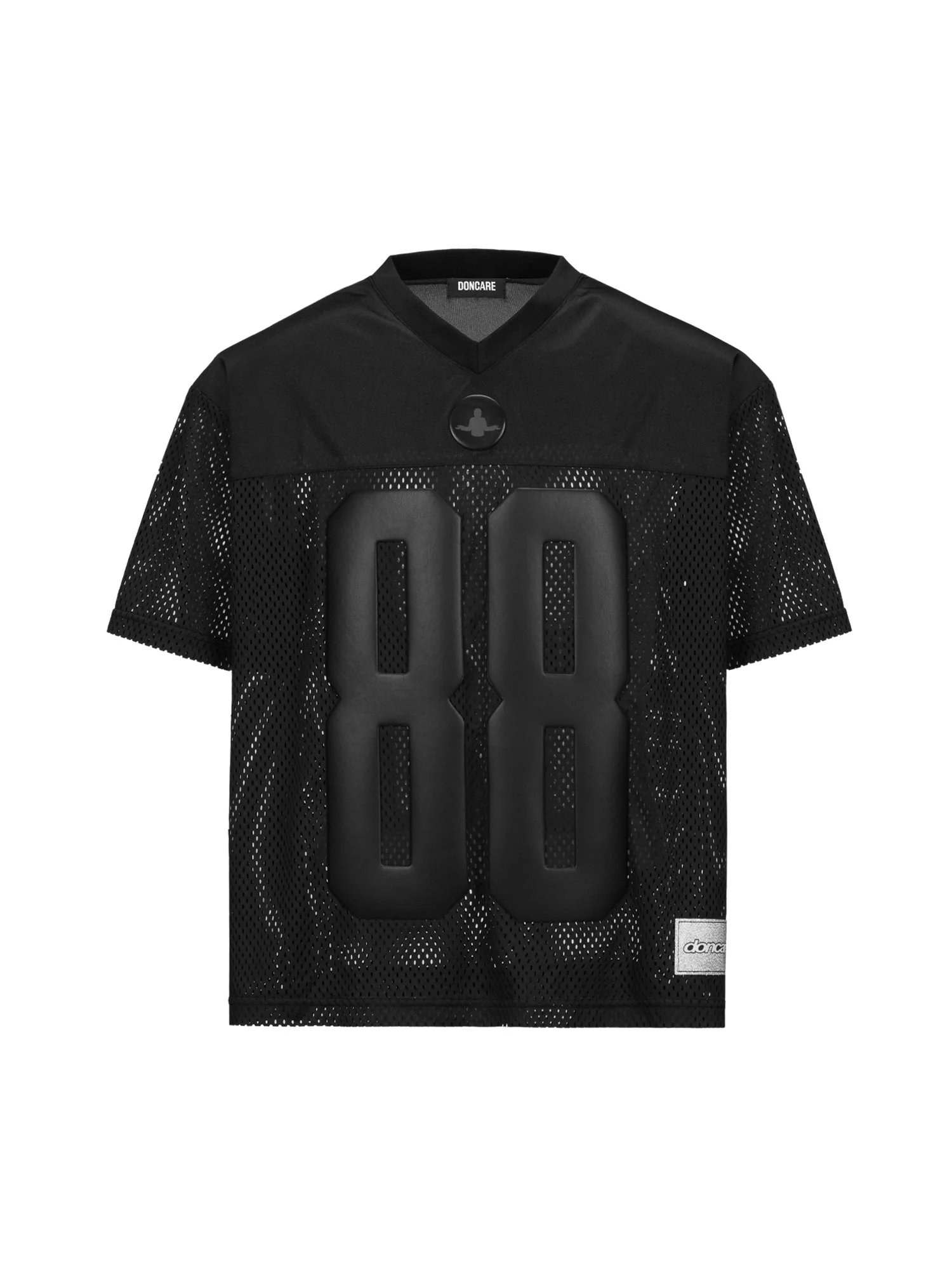 LEATHER FOOTBALL JERSEY - BLACK - Image 14