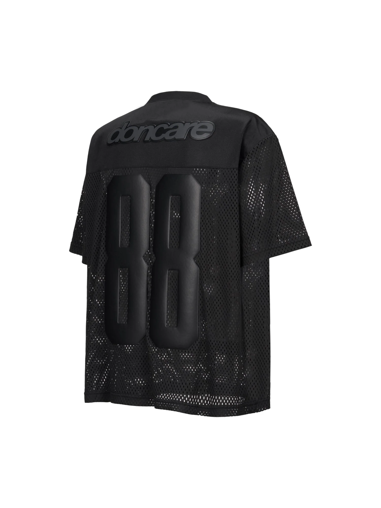 LEATHER FOOTBALL JERSEY - BLACK - Image 21