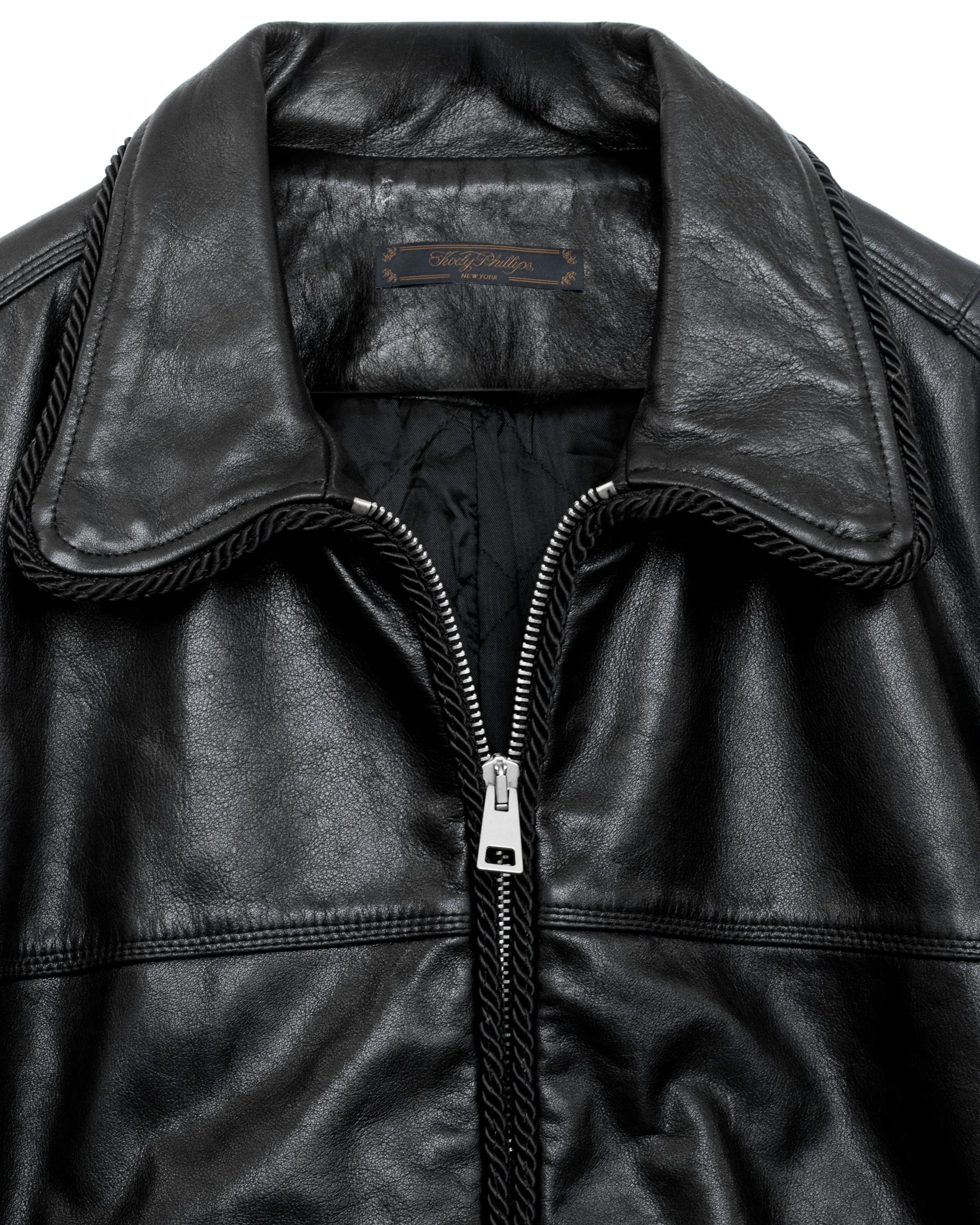 Leather Lasso Jacket - Black - Image 4