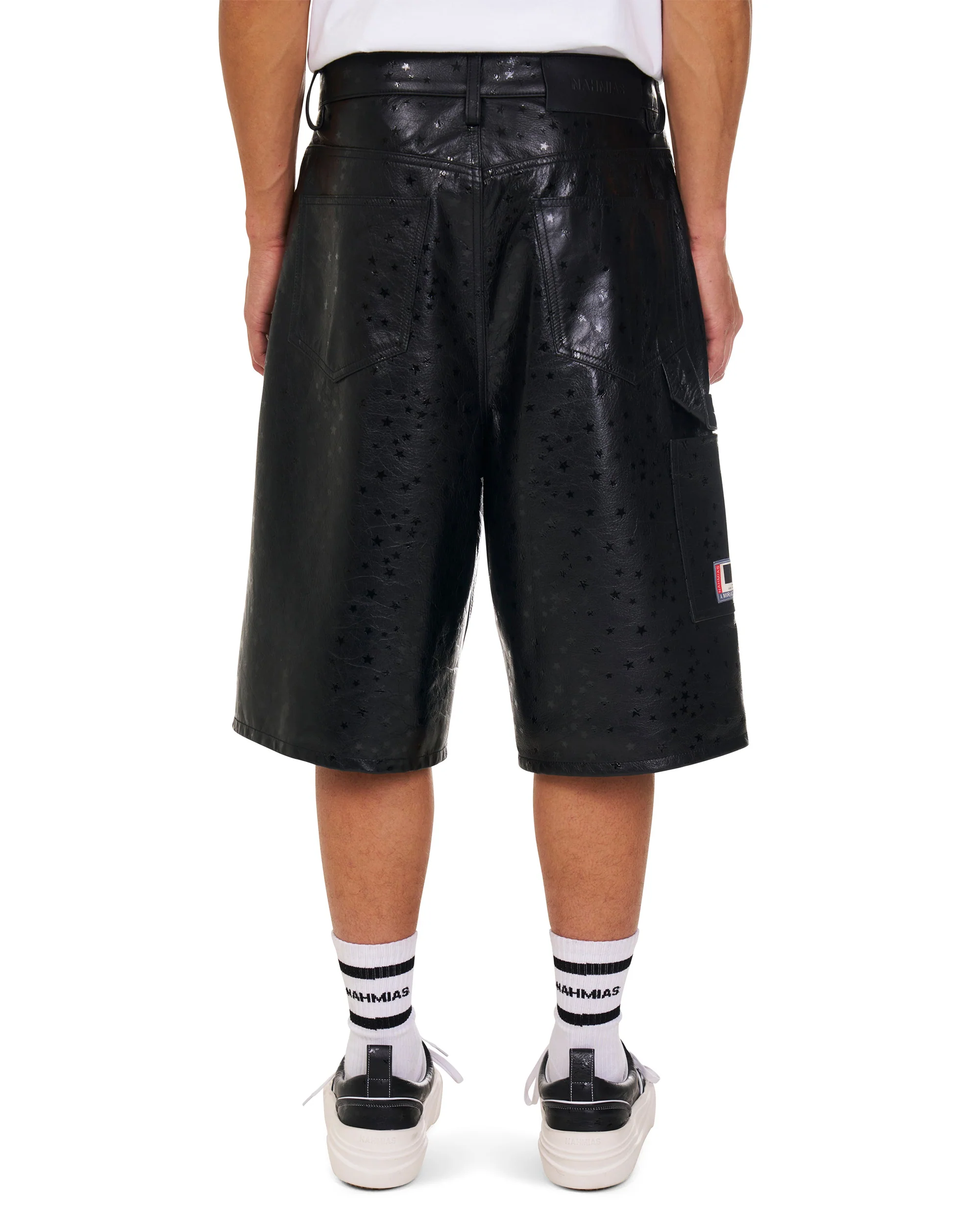 Leather Star Baggy Carpenter Shorts - Image 2