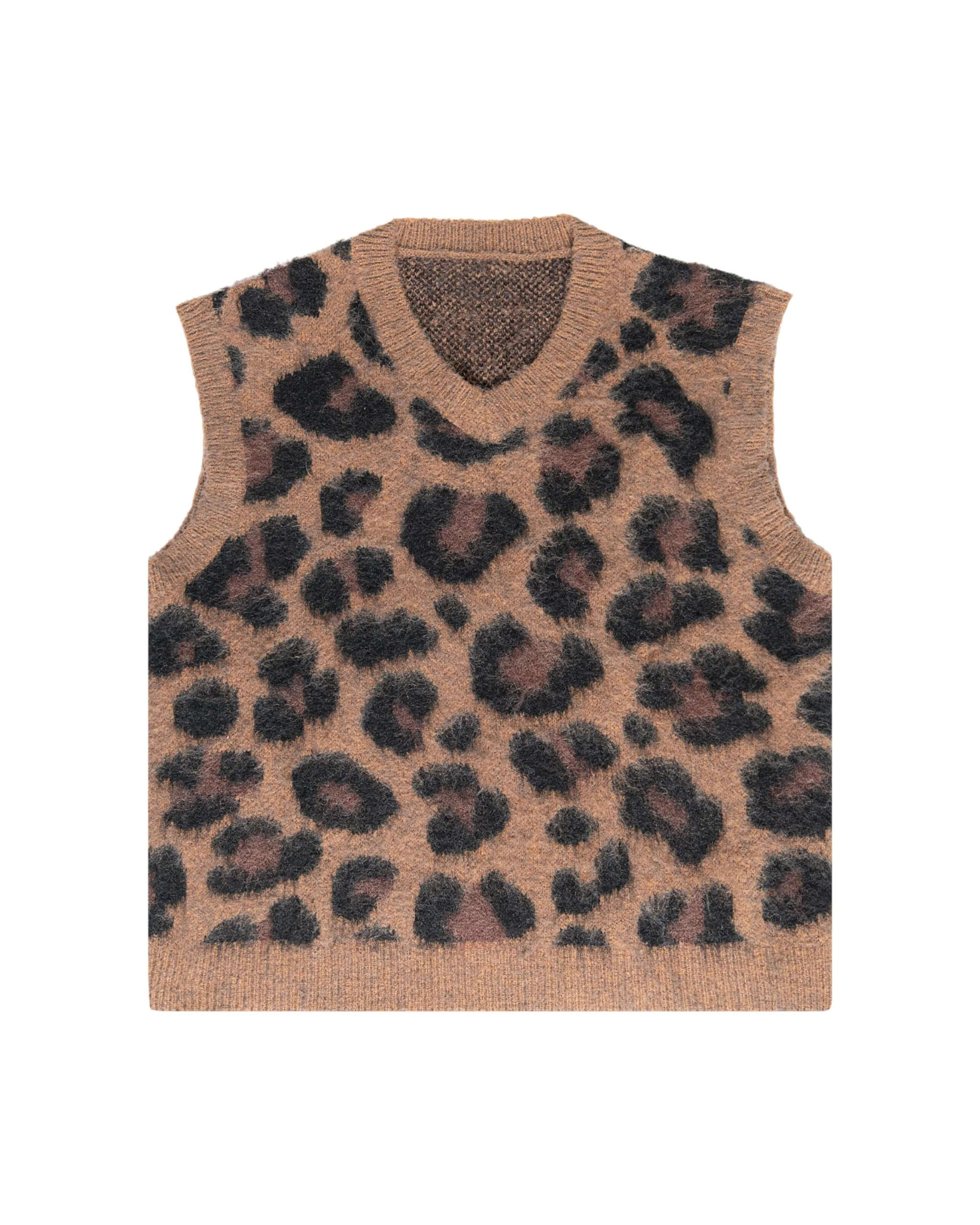 Leopard Mohair Vest