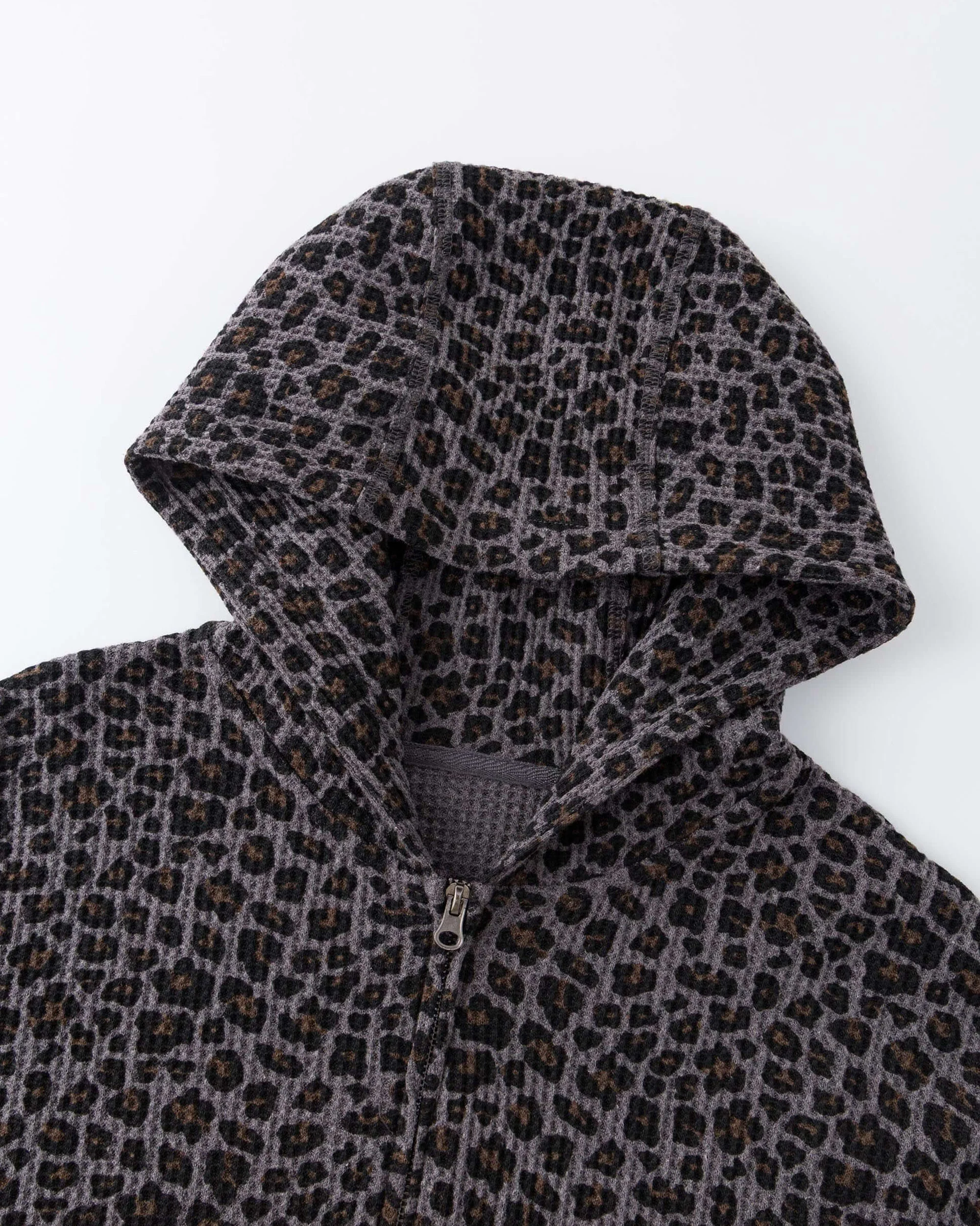 Leopard Waffle Zip Up - Image 9