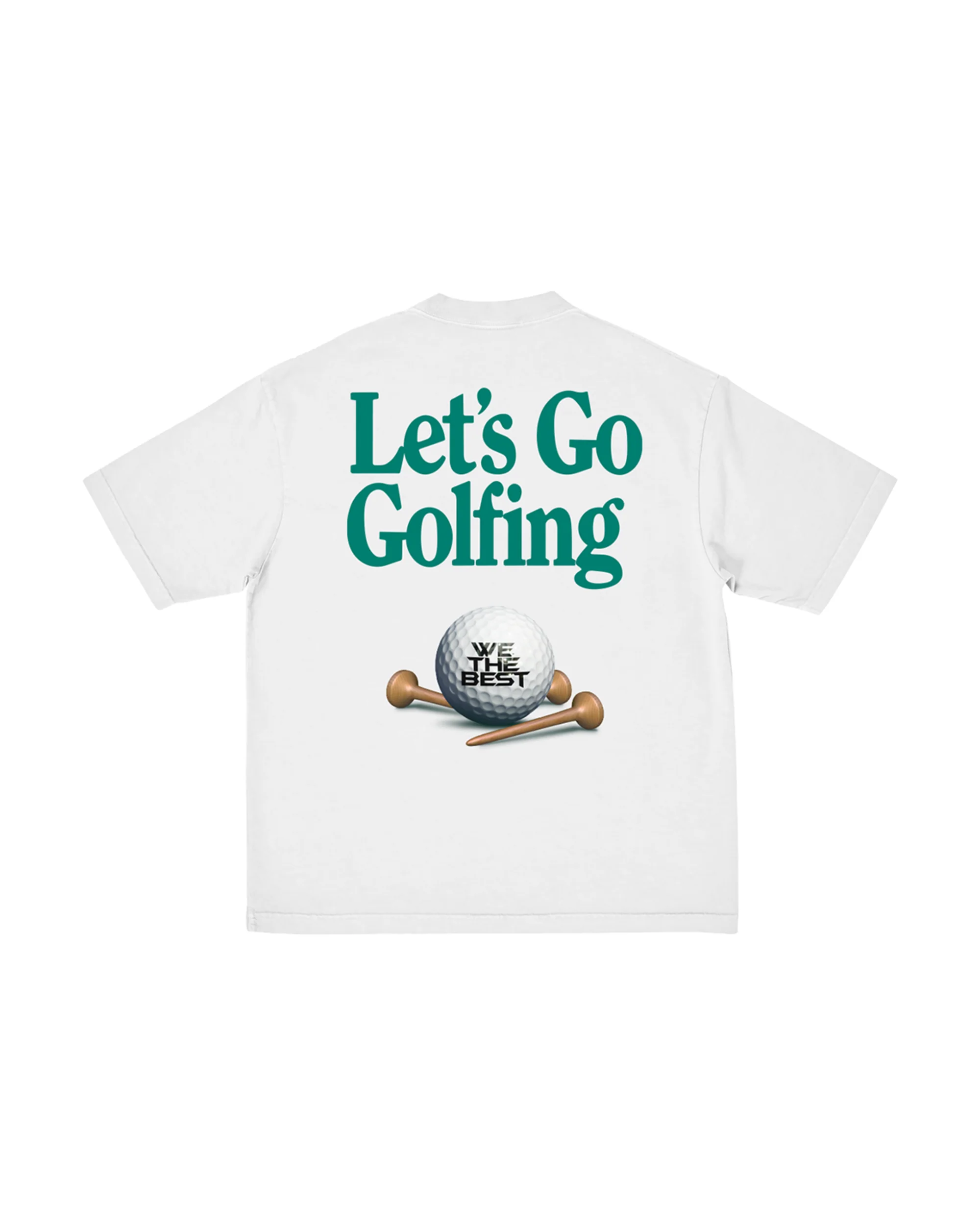 Let’s Go Golfing WTB Ball White T-Shirt - Image 2