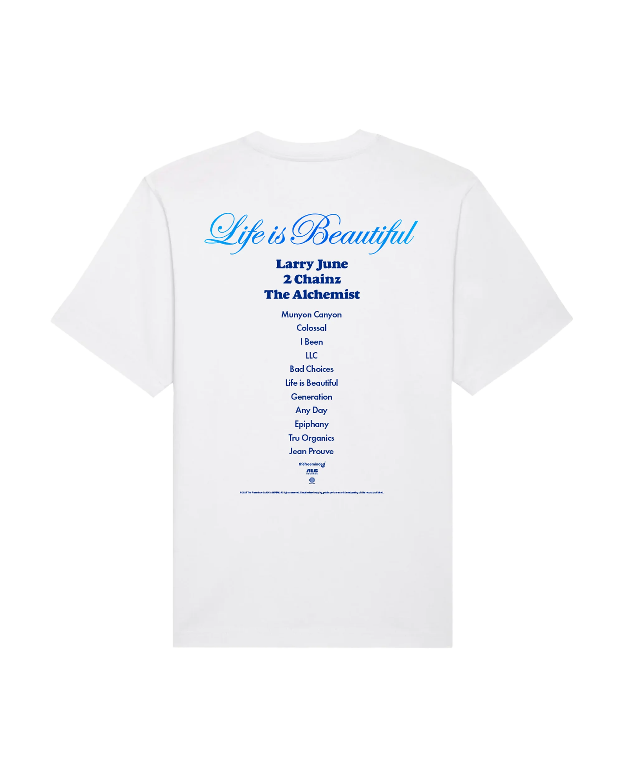Life is Beautiful Album T-Shirt (White) - Image 2