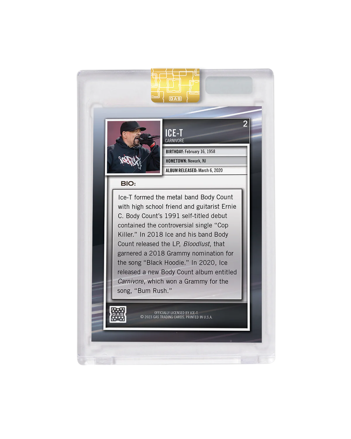 Limited Edition Ice-T 2023 GAS Cracked Foil Hip-Hop Trading Cards Set - Image 6