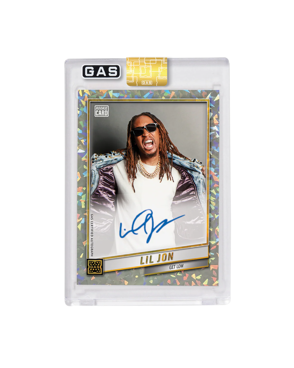 Limited Edition Lil Jon 2024 GAS Cracked Ice Foil Trading Card - Image 10