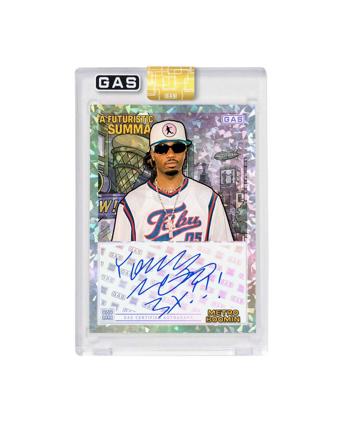 Limited Edition Metro Boomin x GAS Cracked Ice Foil Card - Image 2