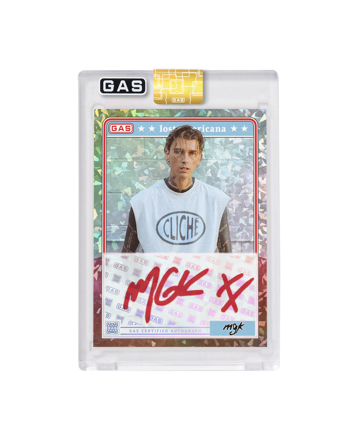Limited Edition mgk x GAS Cracked Ice Foil Card - Image 2