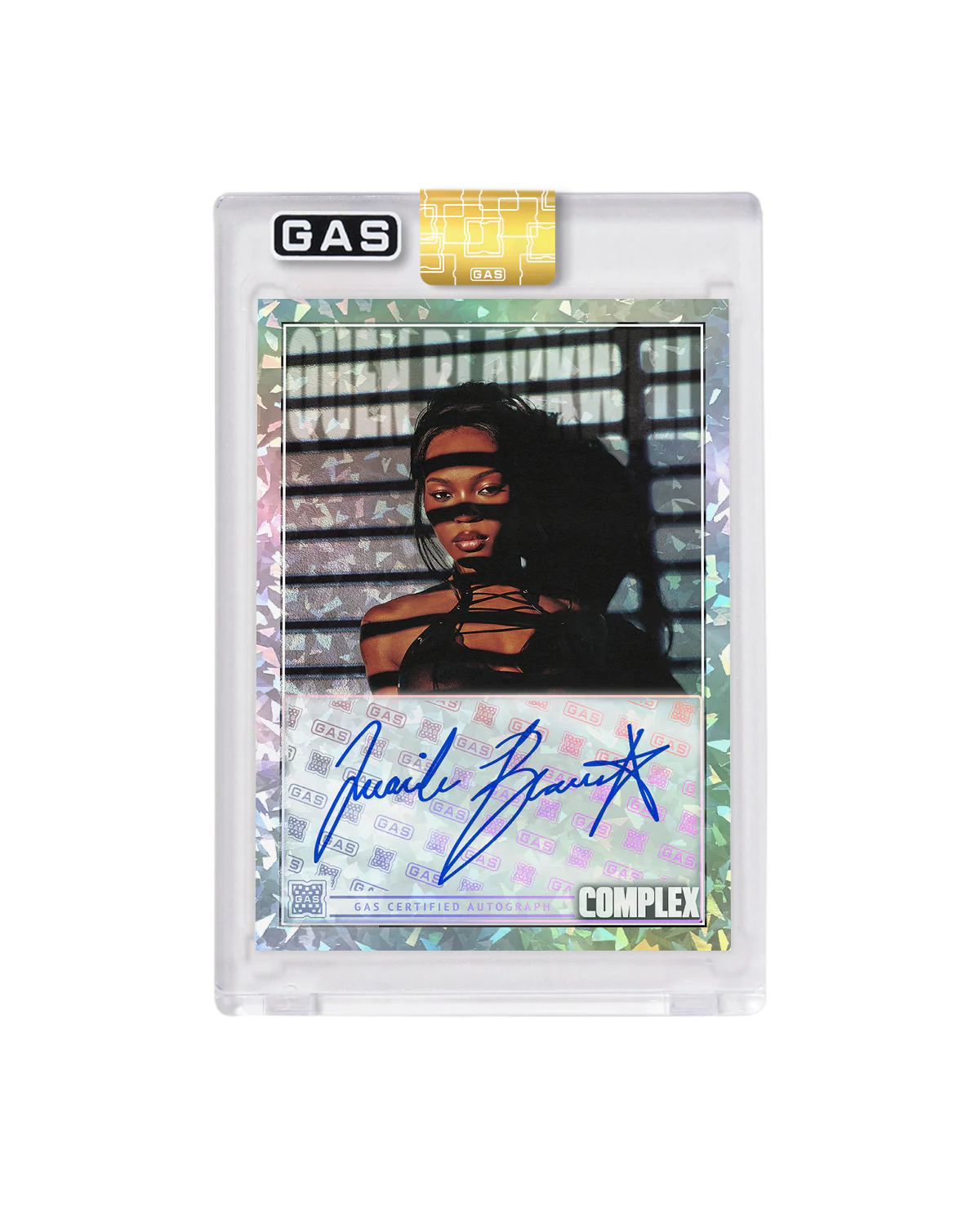 Limited Edition Quenlin Blackwell Complex Cover x GAS Cracked Ice Foil Card - Image 2
