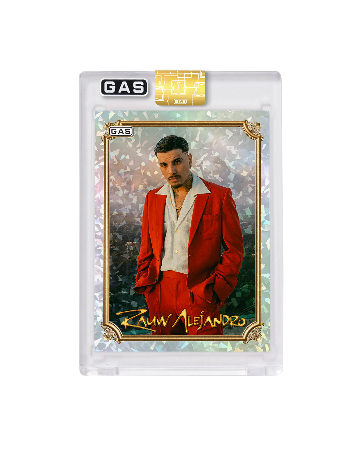 Limited Edition Rauw Alejandro x GAS Cracked Ice Foil Trading Cards