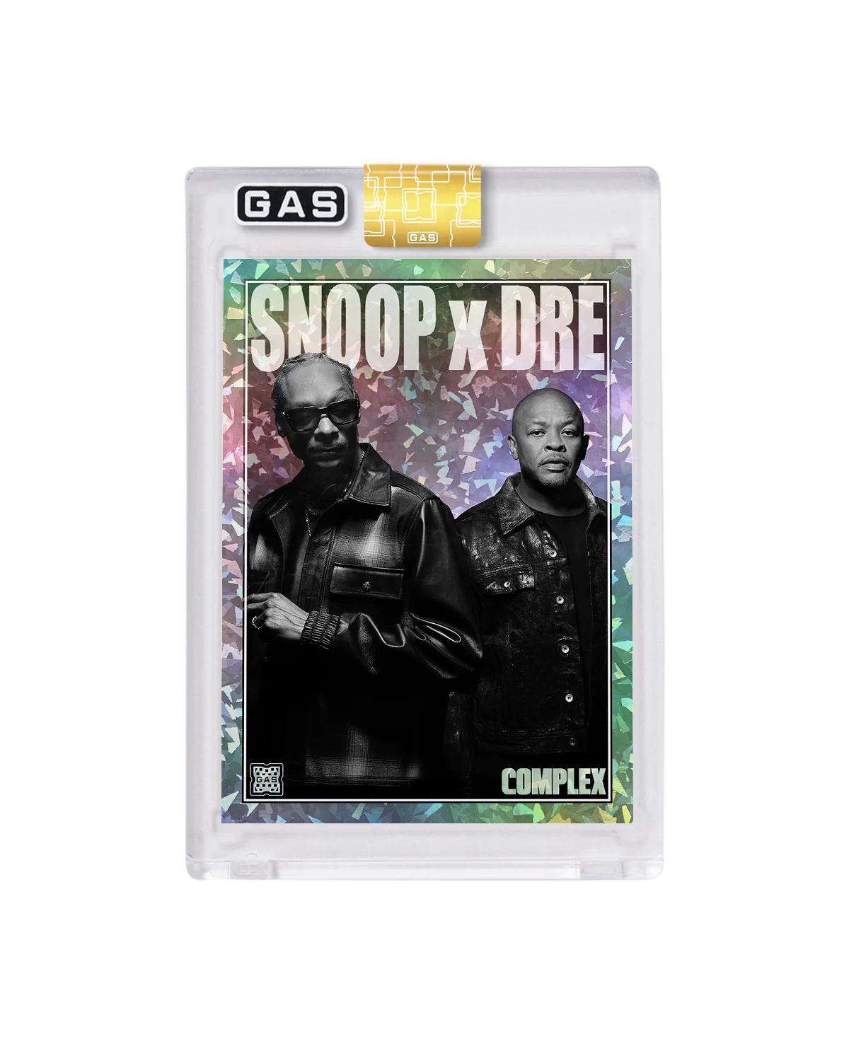 Limited Edition Snoop Dogg x Dr. Dre Complex Cover x GAS Cracked Ice Foil Card