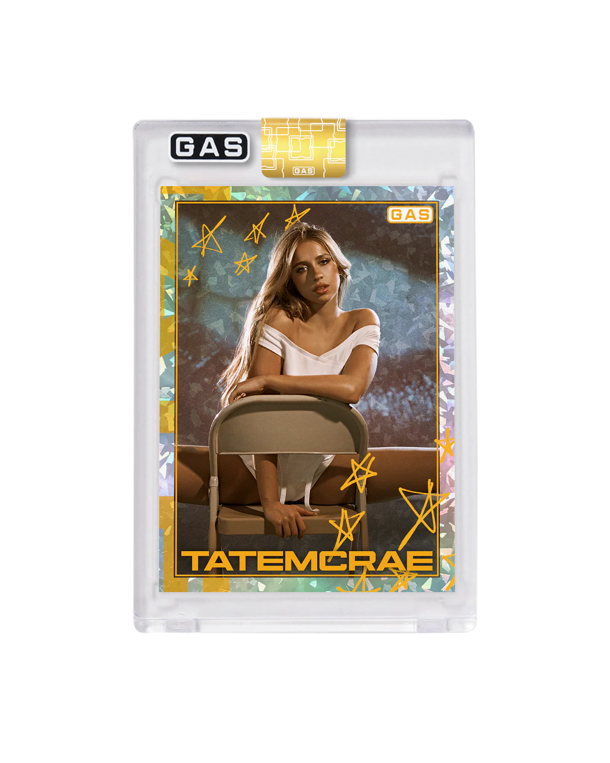 Limited Edition Tate McRae x GAS Cracked Ice Foil Card