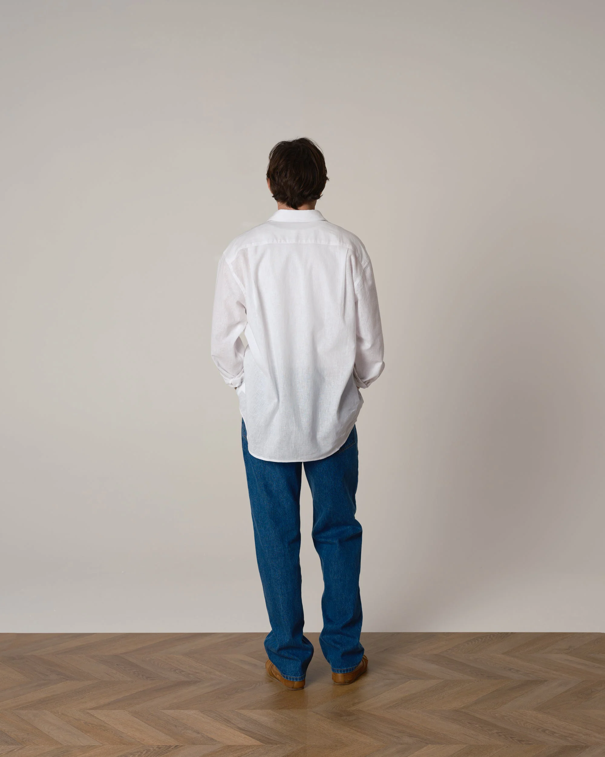 Linen Relaxed Dress Shirt - Image 13