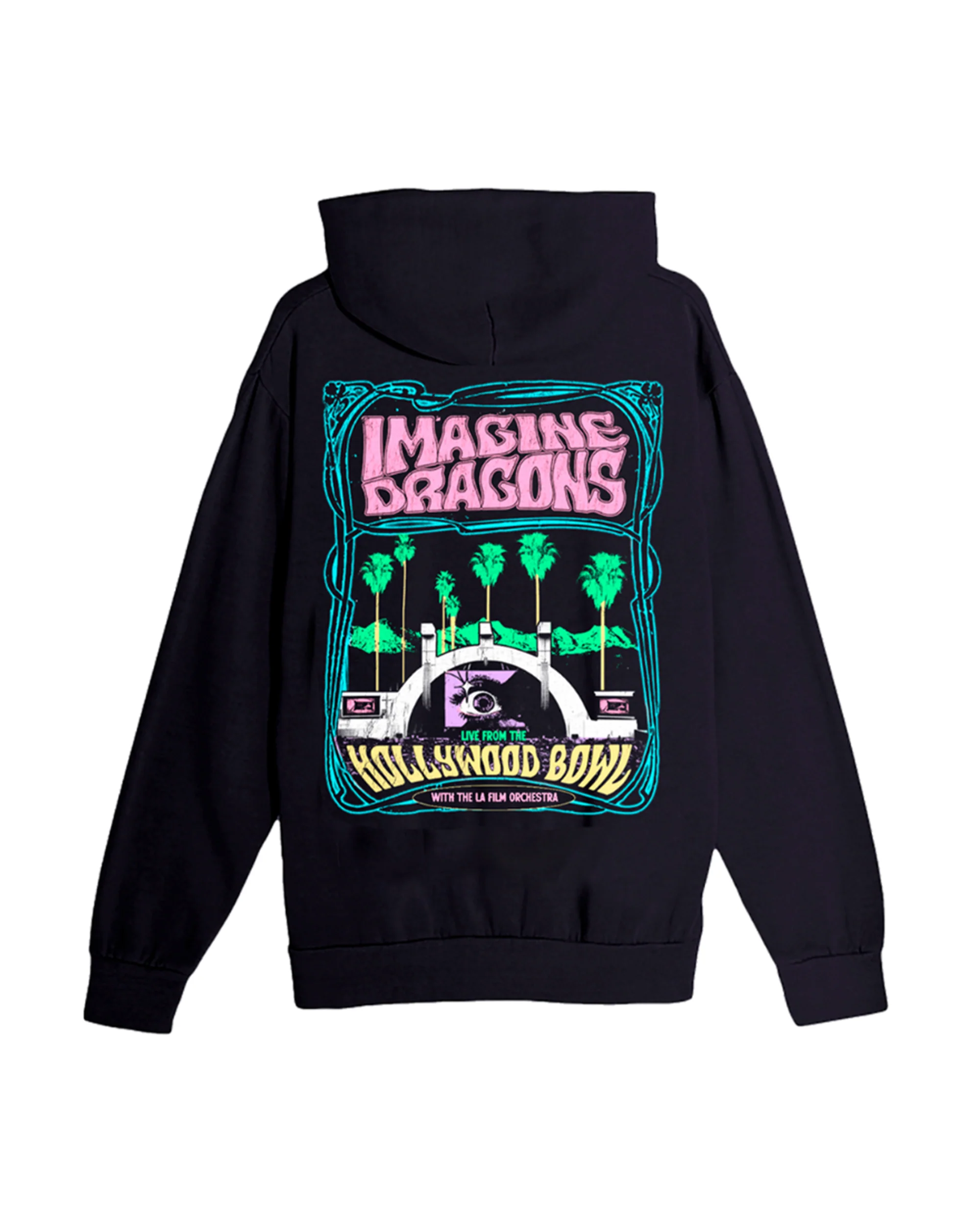 Live Hollywood Bowl Film Palm Tree Hoodie - Image 2