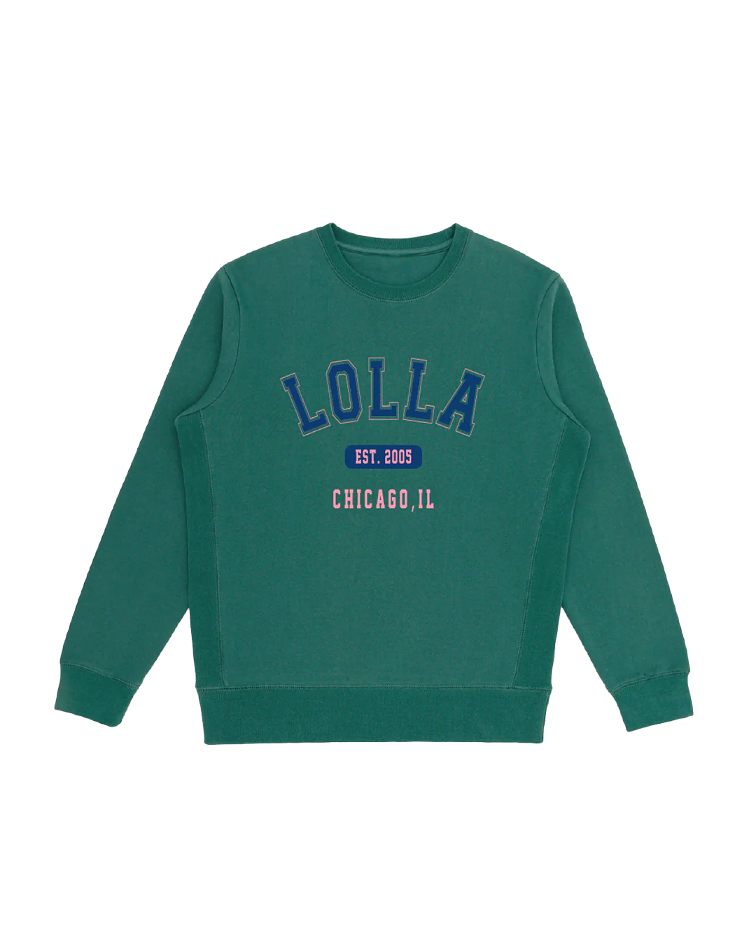 Lolla Collegiate Pullover Crewneck Sweatshirt
