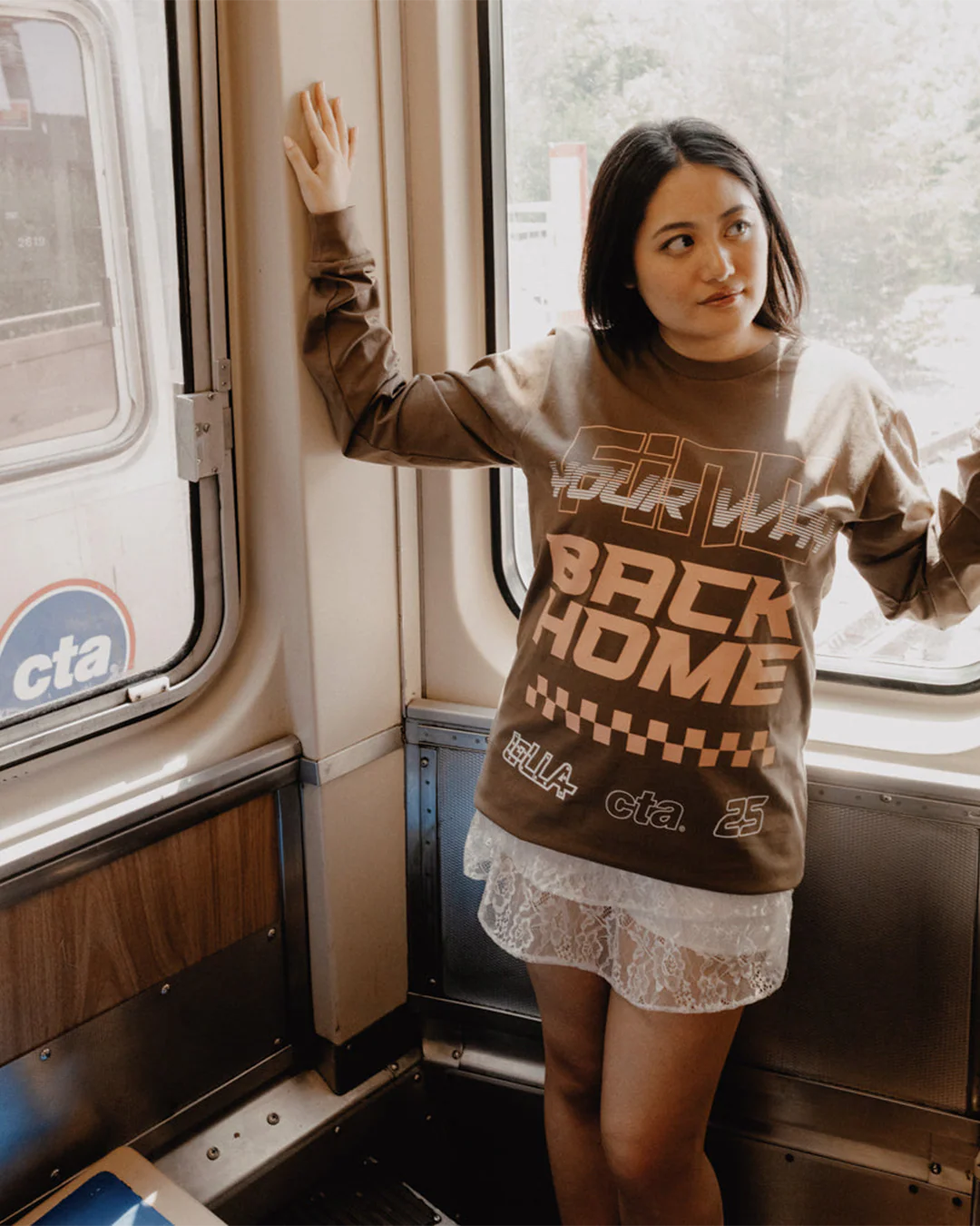 Lollapalooza x CTA x Ellen Ma Find Your Way Long Sleeve Tee (Online Exclusive) - Image 5