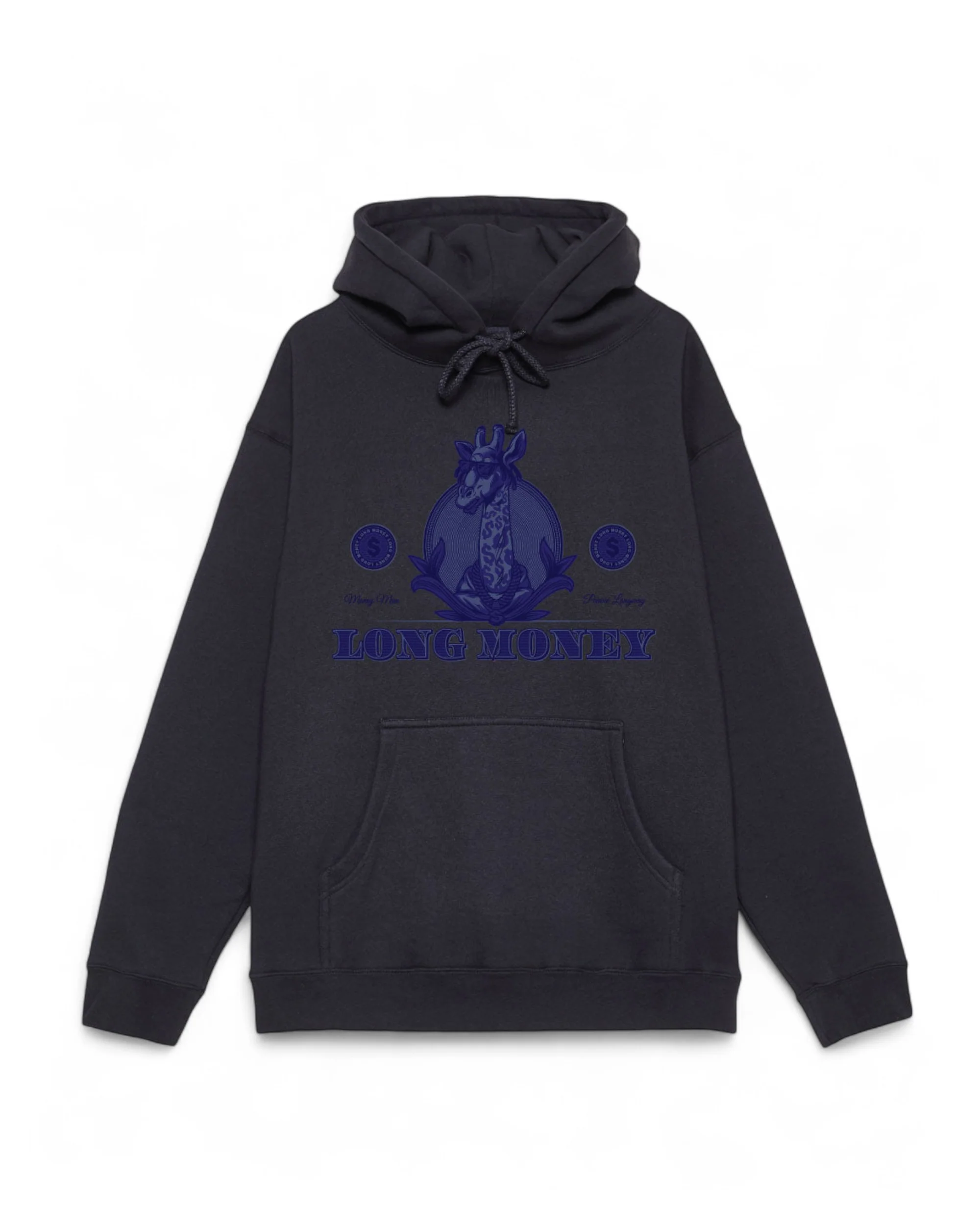 Long Money- Navy Hoodie