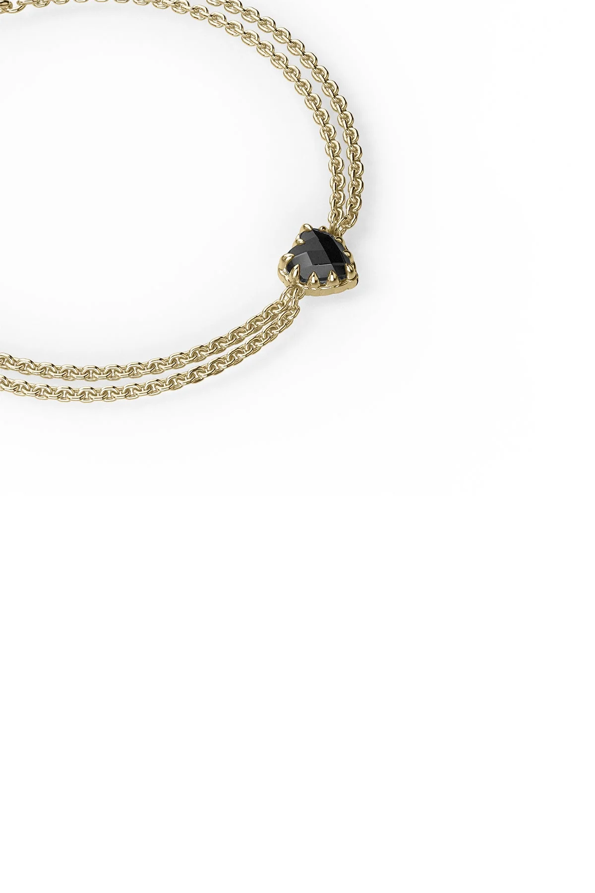 LOVE CLAW BRACELET ONYX - GOLD PLATED - Image 7