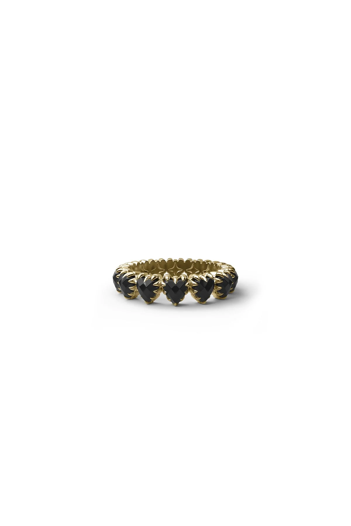 LOVE CLAW ETERNITY RING - GOLD PLATED - Image 4