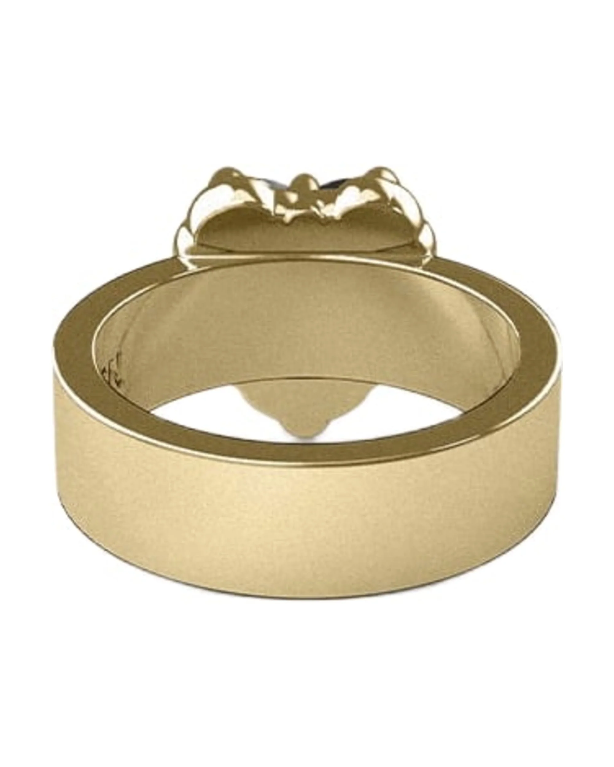 LOVE CLAW RING ONYX - GOLD PLATED - Image 2