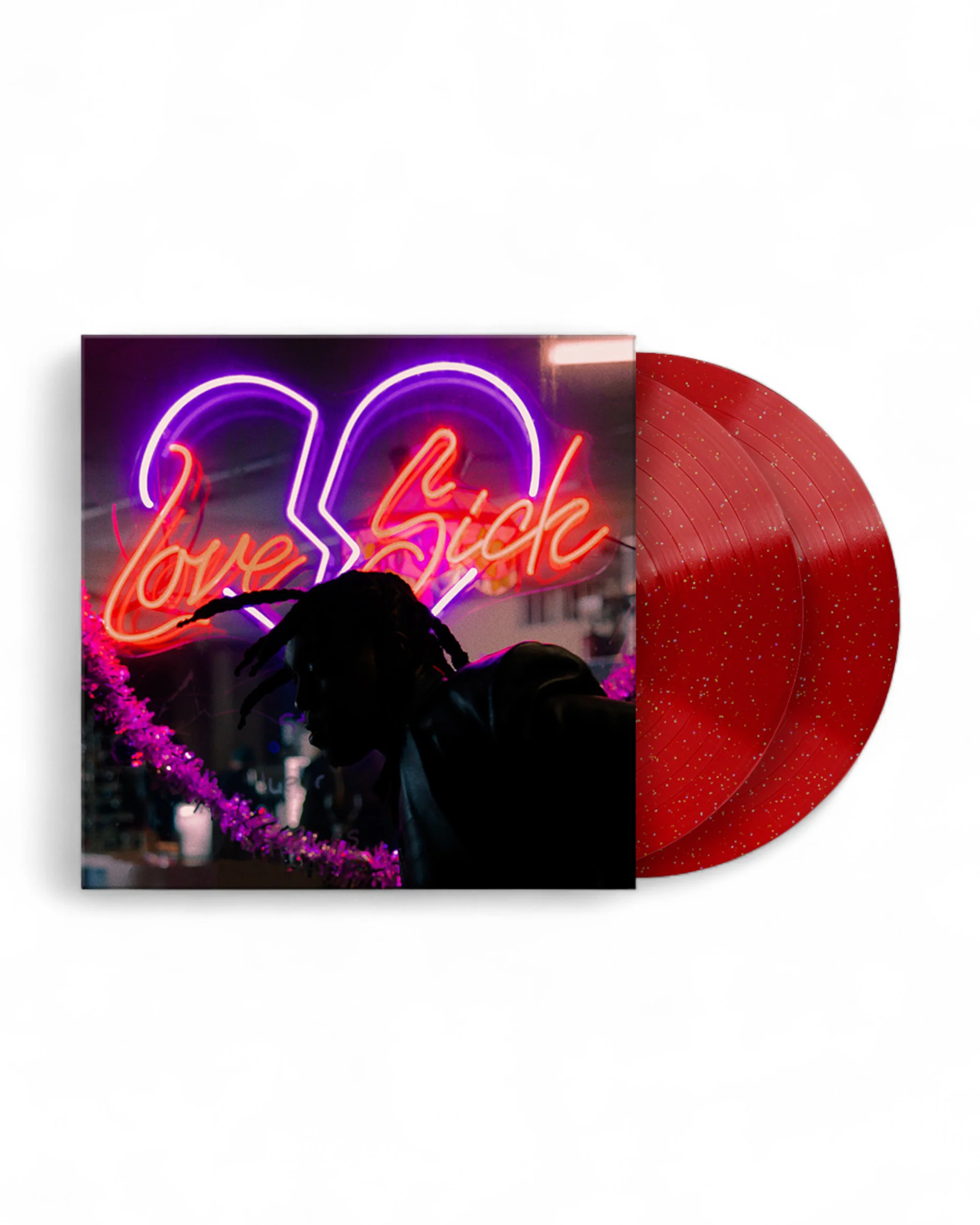 LOVE SICK (DELUXE) TRANSLUCENT GLITTER RED 2LP VINYL