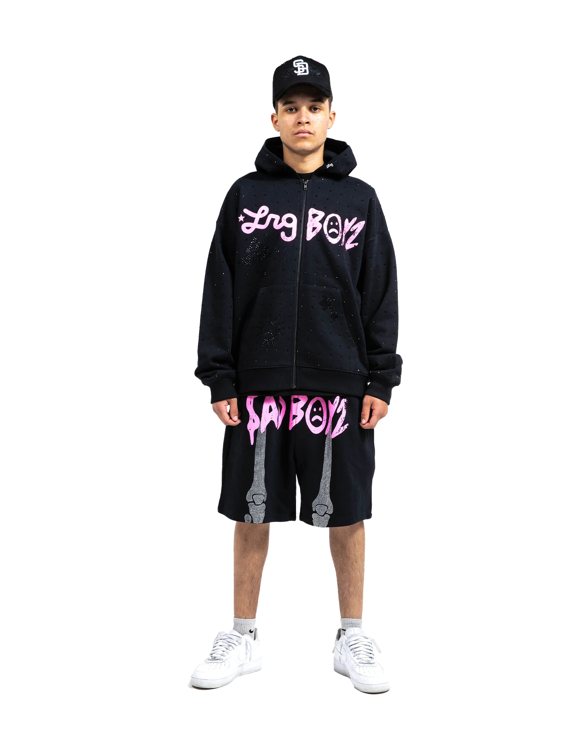 LRG x Sadboyz Rhinestone Zipup - Image 2