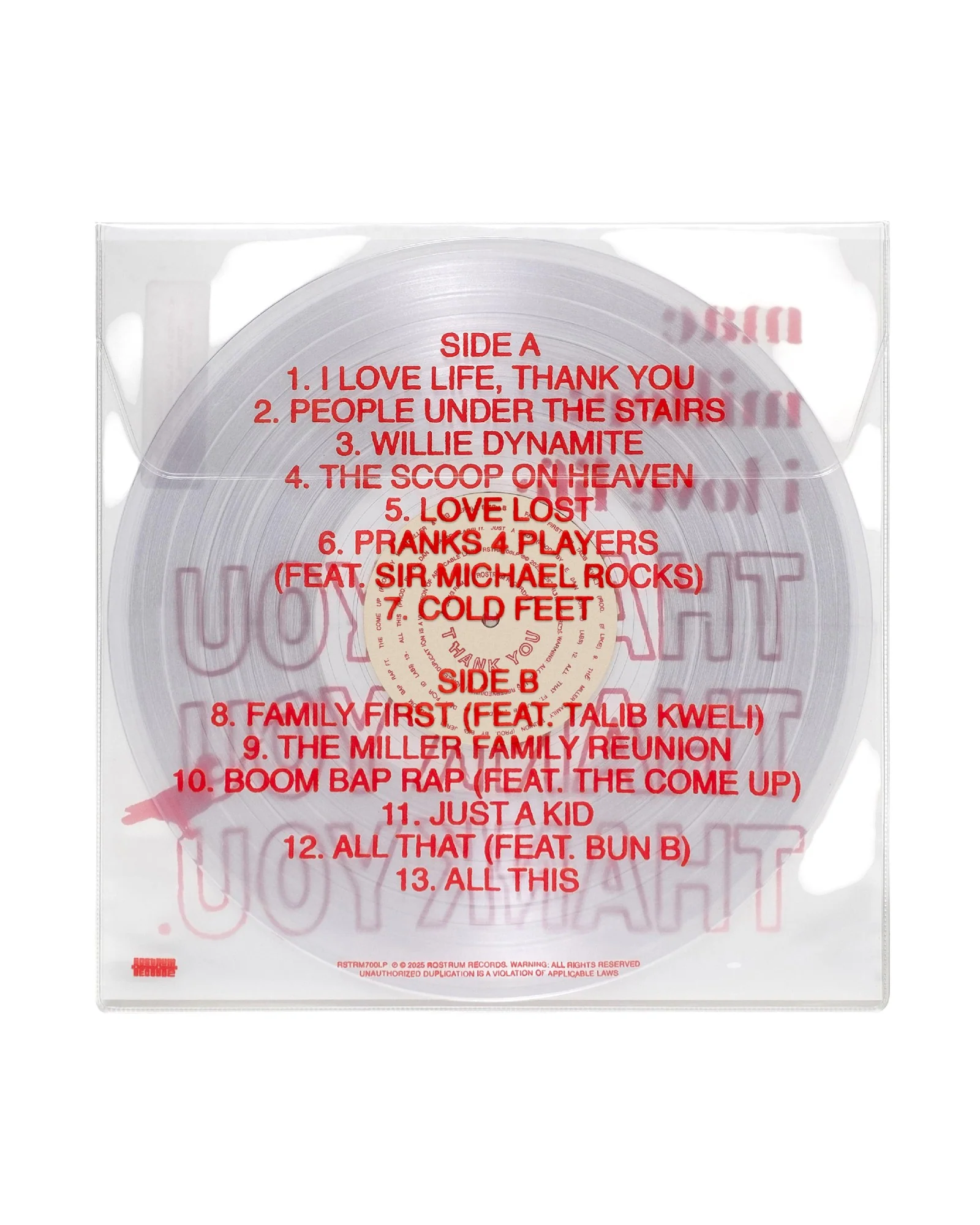 Mac Miller - I Love Life, Thank You (LP -  Clear Vinyl - Thank You Edition) - Image 2
