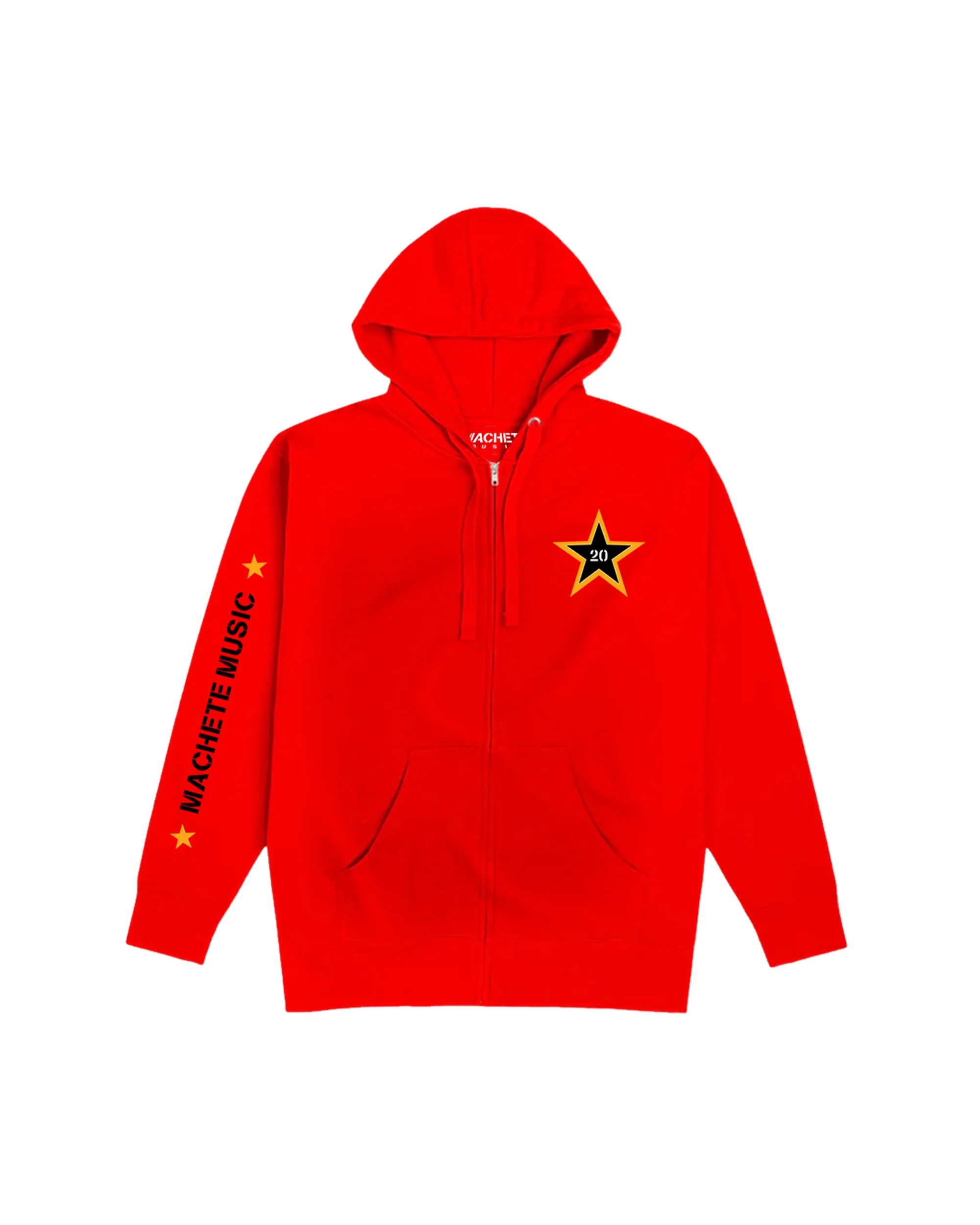 Machete Red Globe Zip-Up Hoodie
