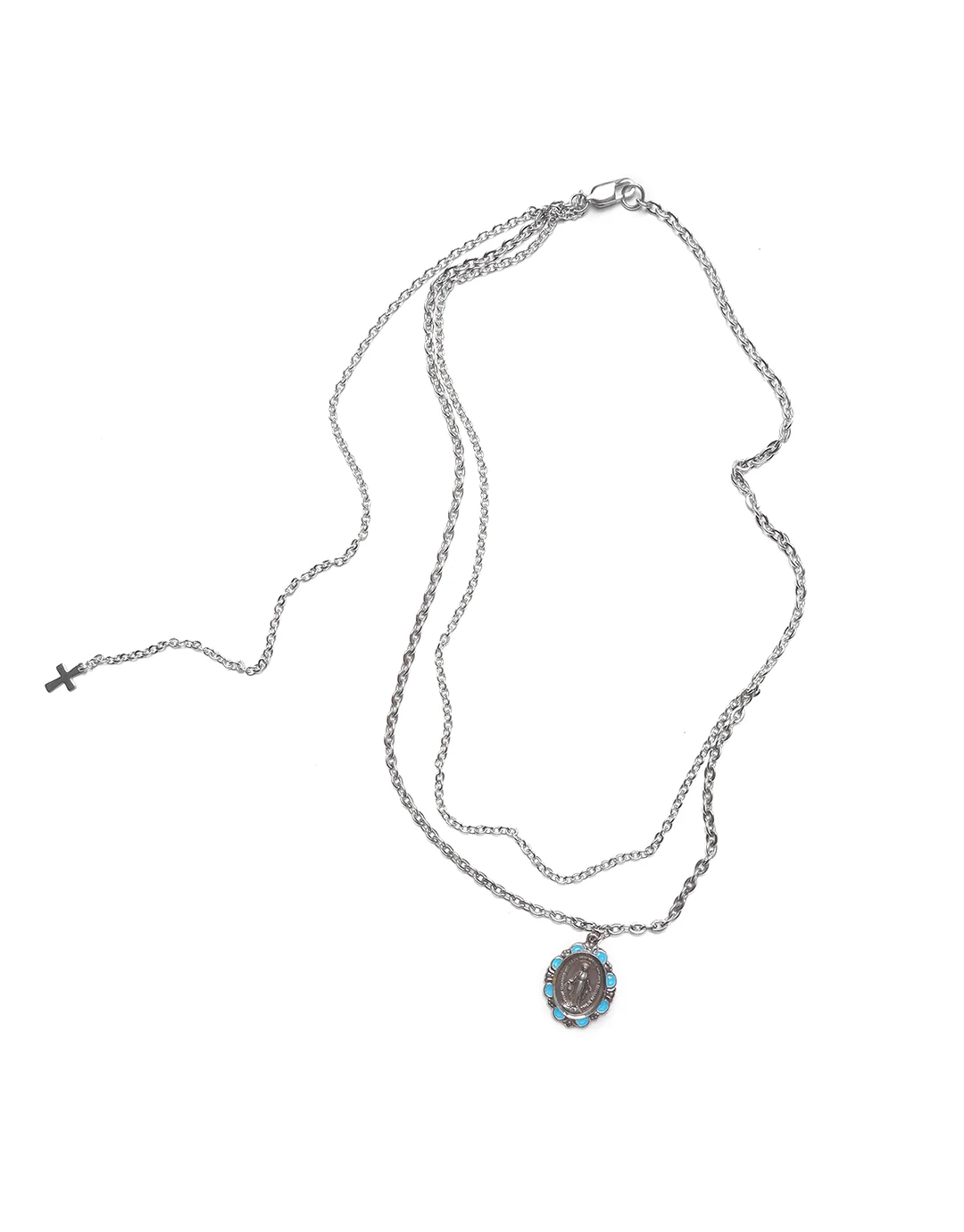 Mary Teal Stack Necklace (1of1)