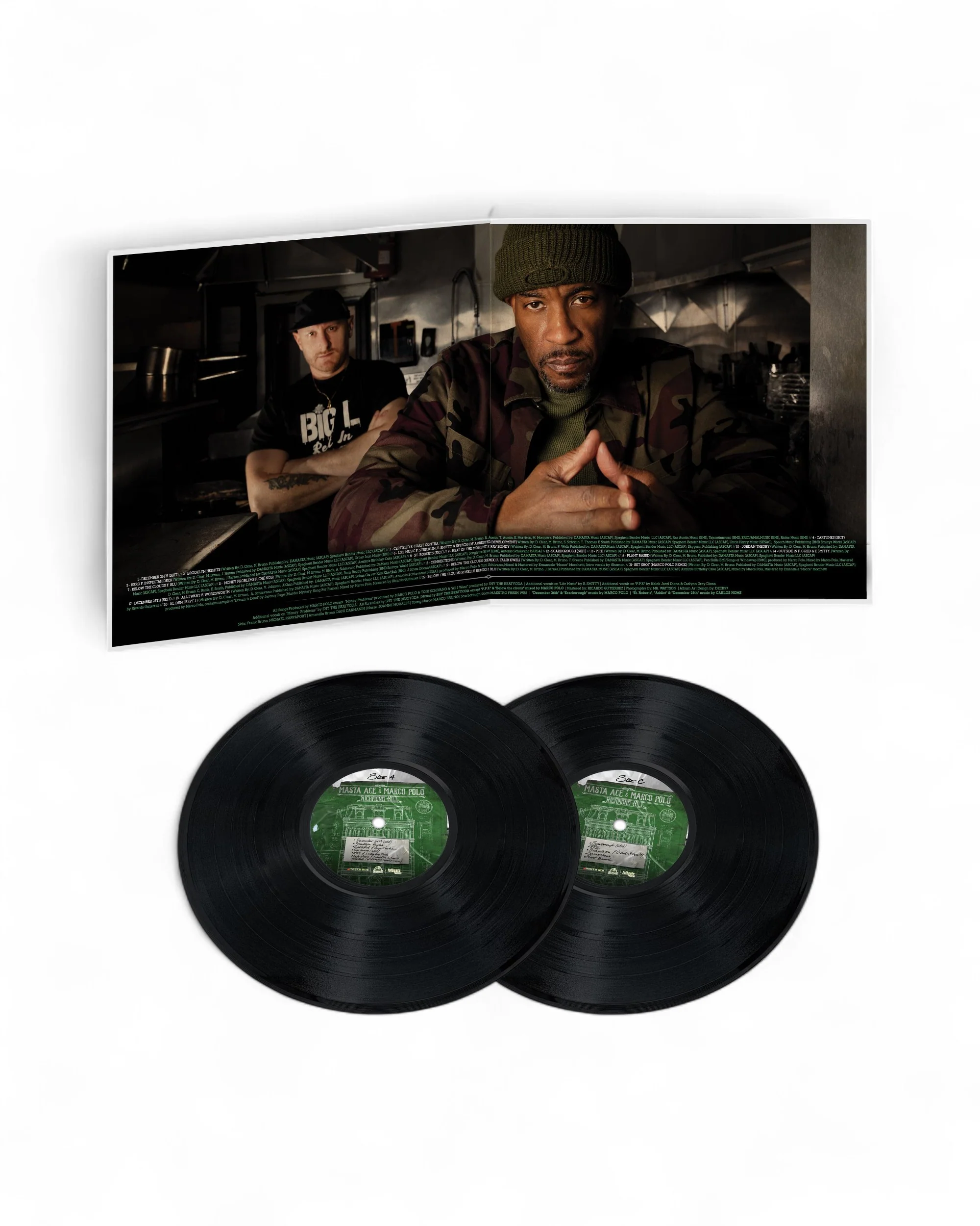 Masta Ace & Marco Polo - Richmond Hill (Deluxe Edition) (2xLP - Green Marble Vinyl - Fat Beats Exclusive) - Image 3
