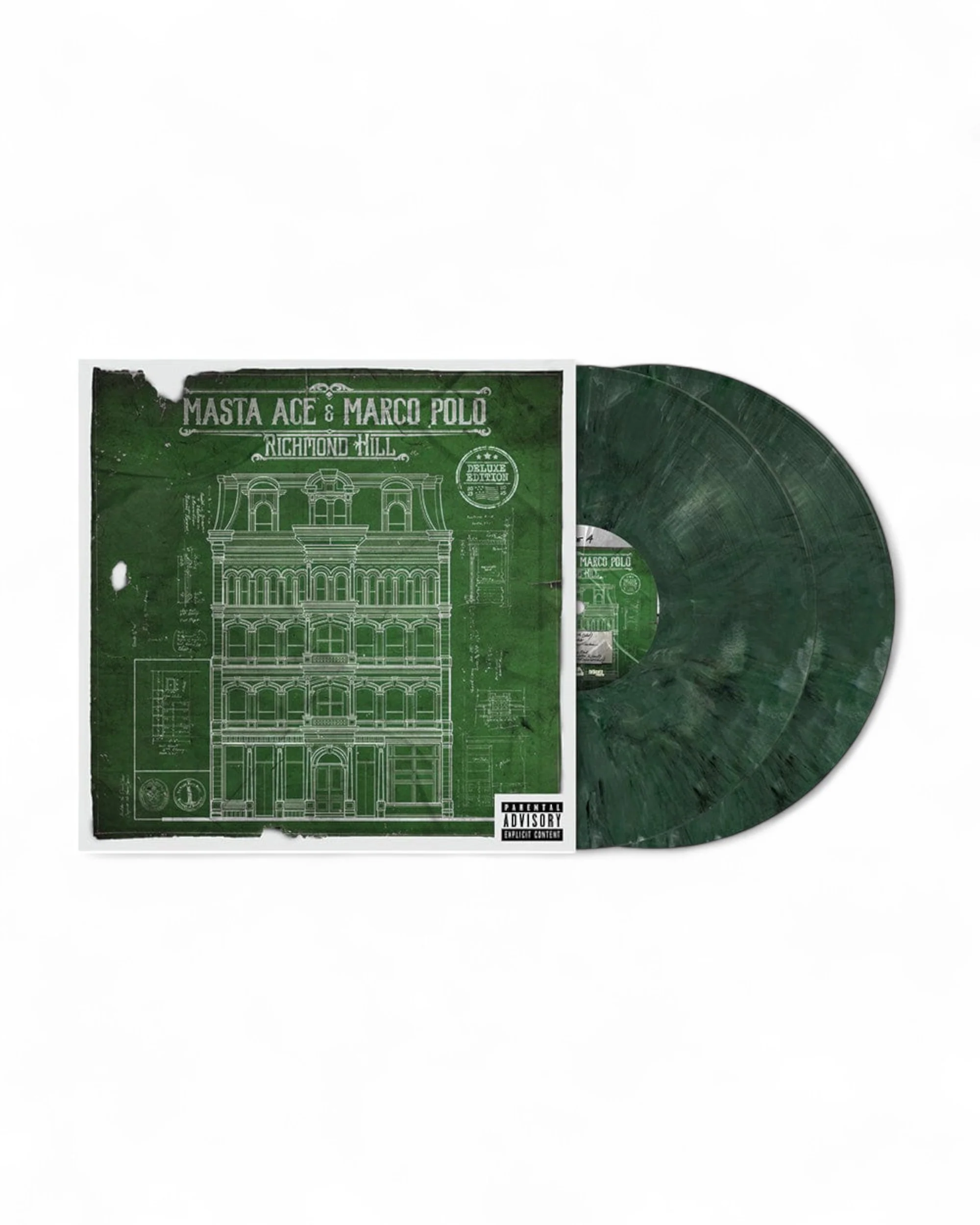 Masta Ace & Marco Polo - Richmond Hill (Deluxe Edition) (2xLP - Green Marble Vinyl - Fat Beats Exclusive) - Image 5