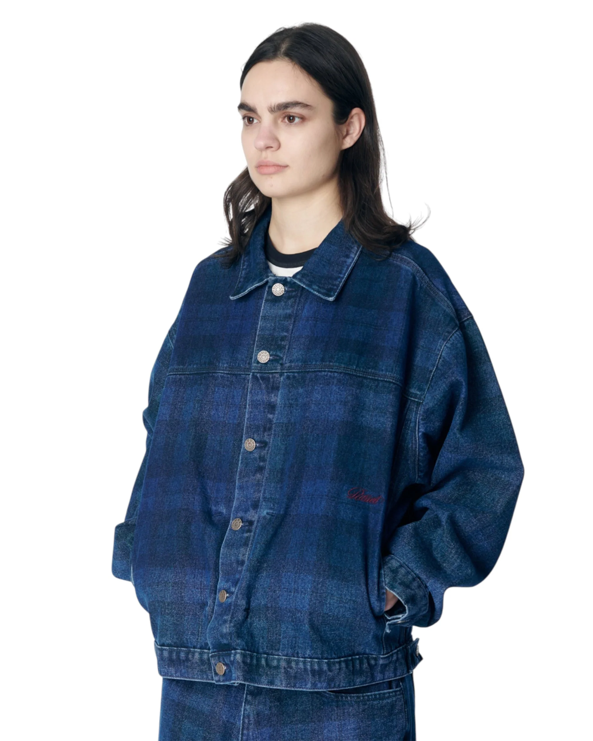 MEN ALLOVER PRINTED DENIM JACKET WOVEN - Image 3