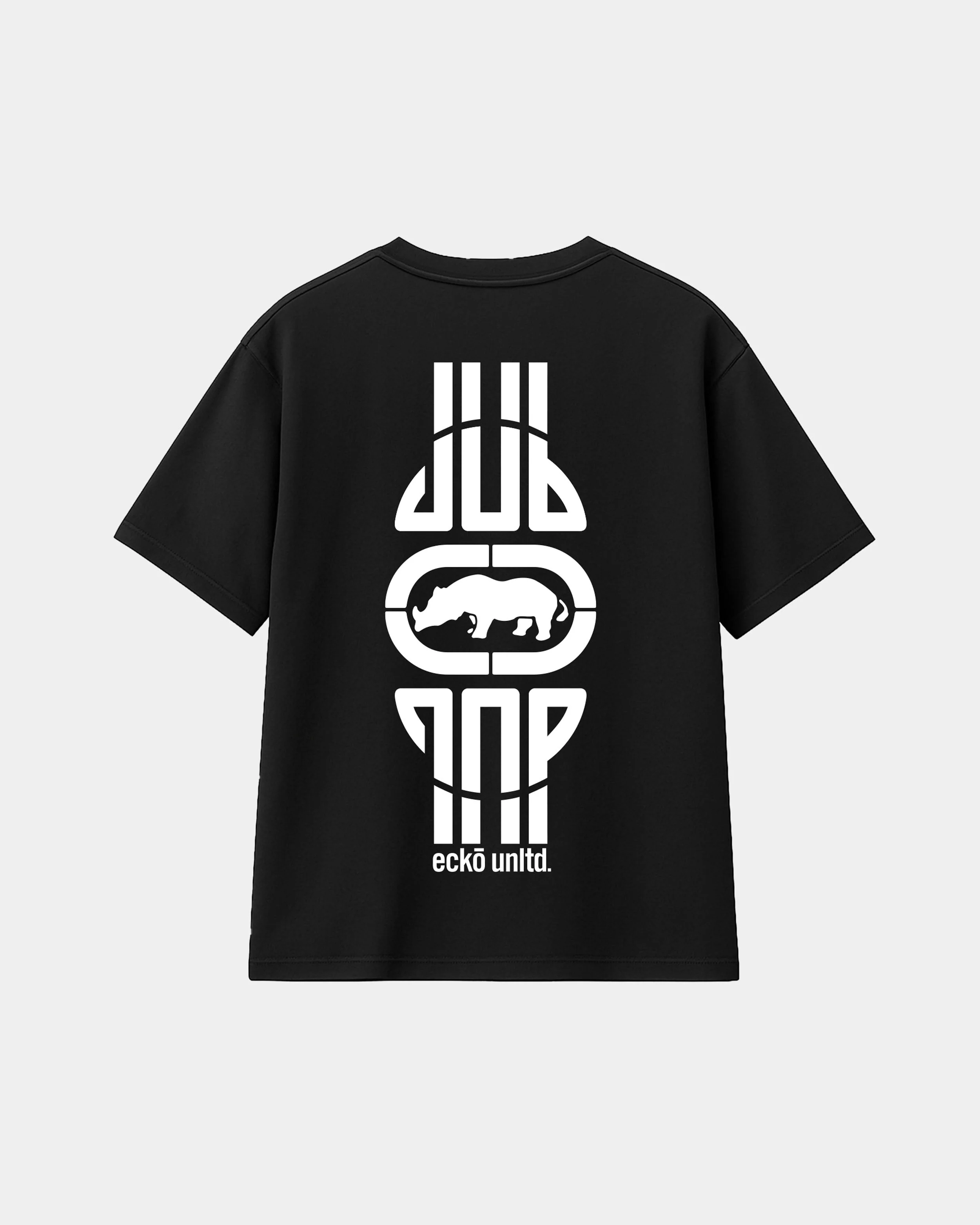 MEN THREE POINT HAND TEE-001 black - Image 4