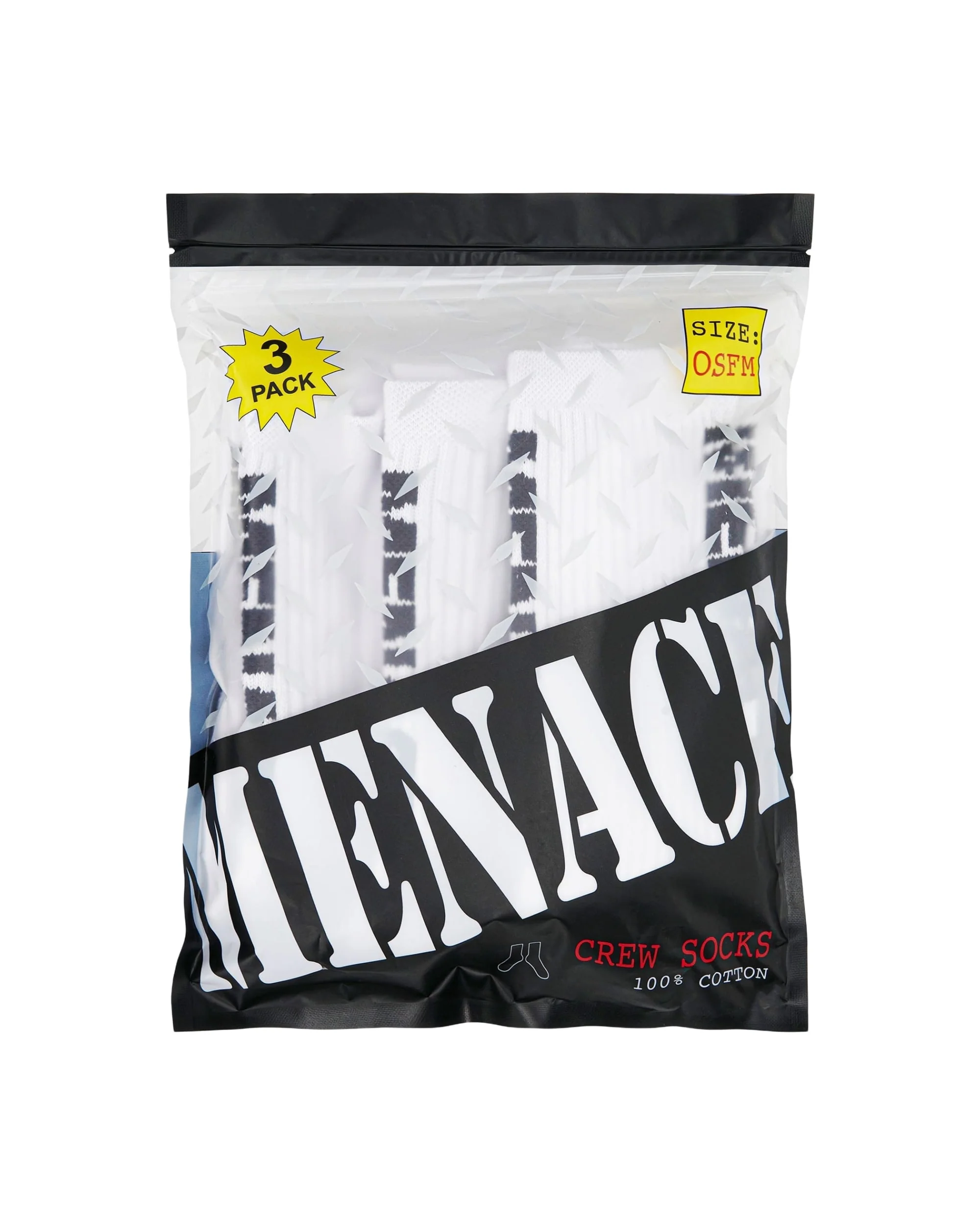MENACE LOGO SOCKS (3 PACK) - Image 5
