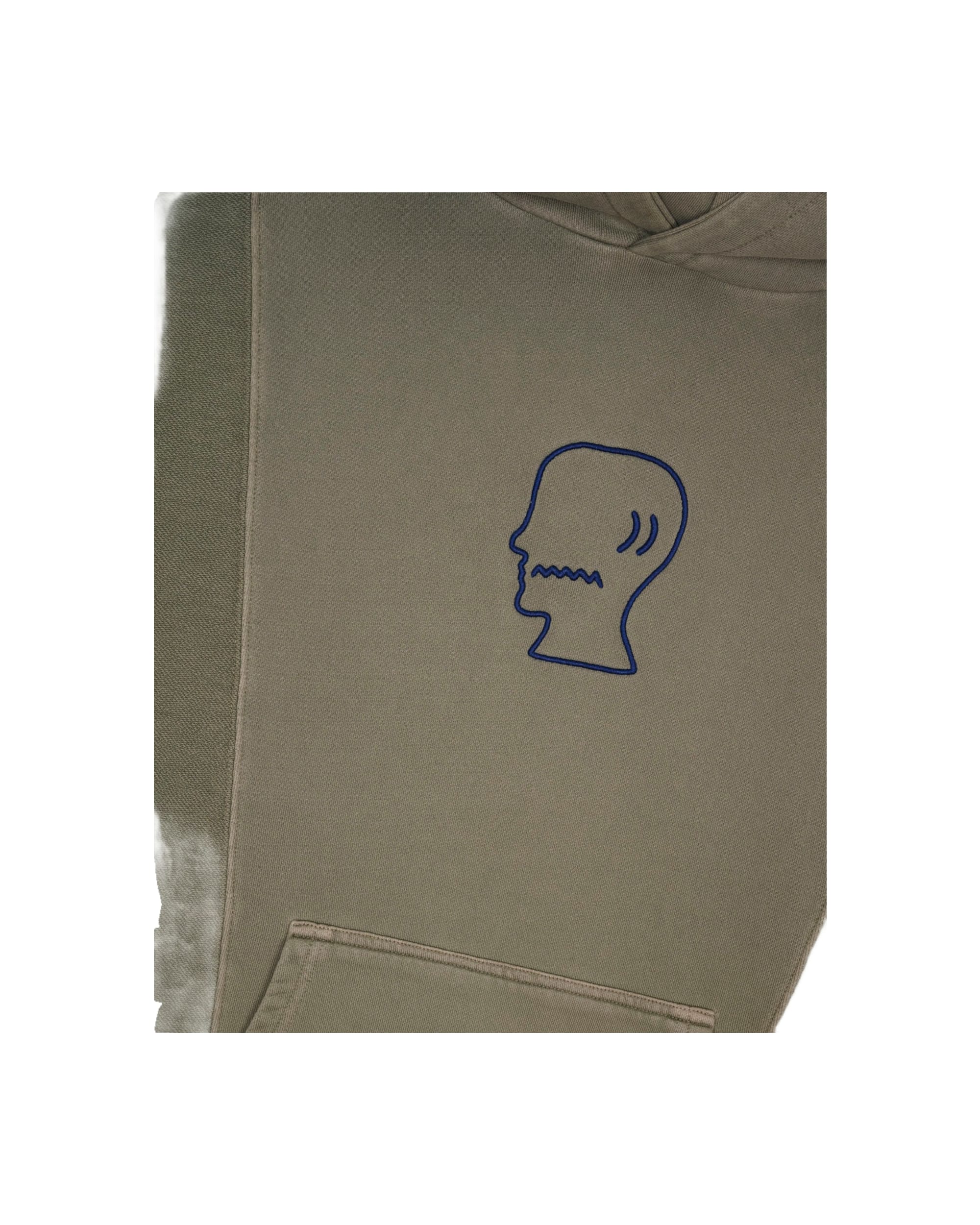 Mendoza Cropped Hoodie - Cement - Image 11