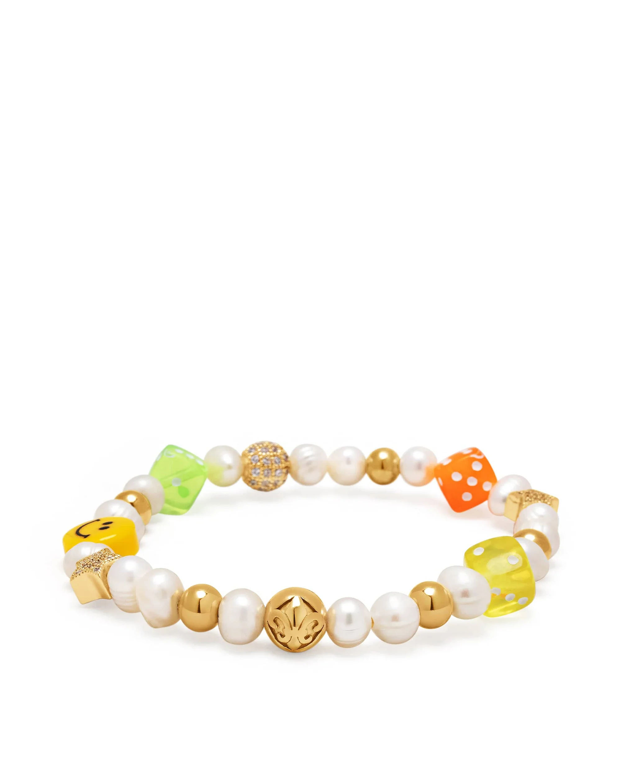 Men's Pair of Dice Pearl Bracelet - Image 2