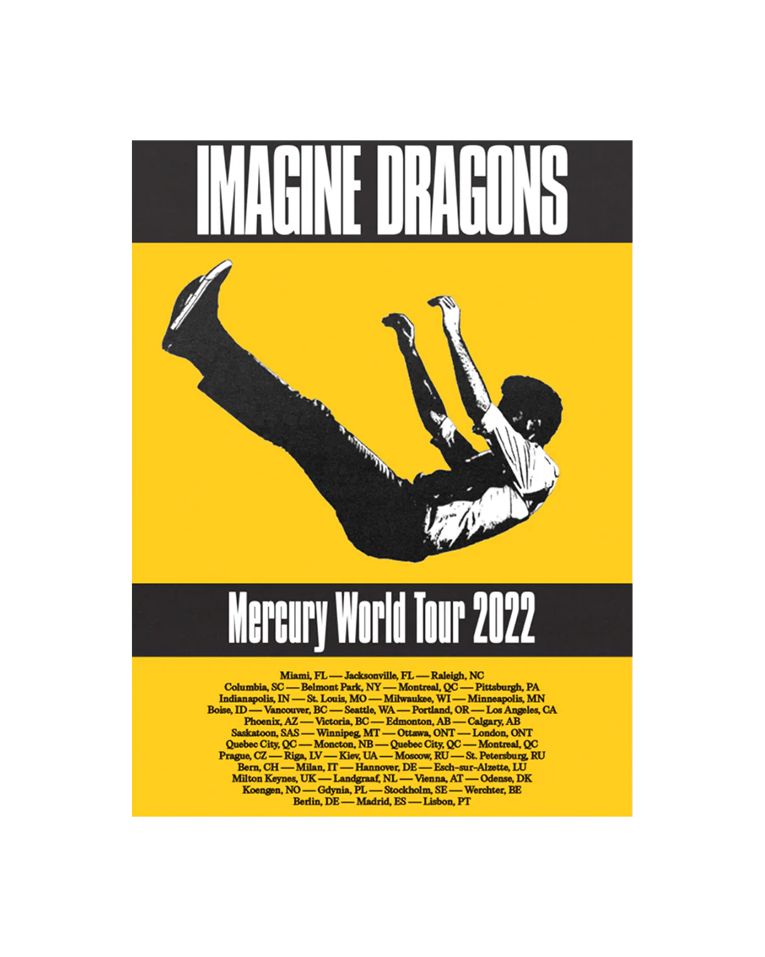 MERCURY TOUR LITHOGRAPH POSTER