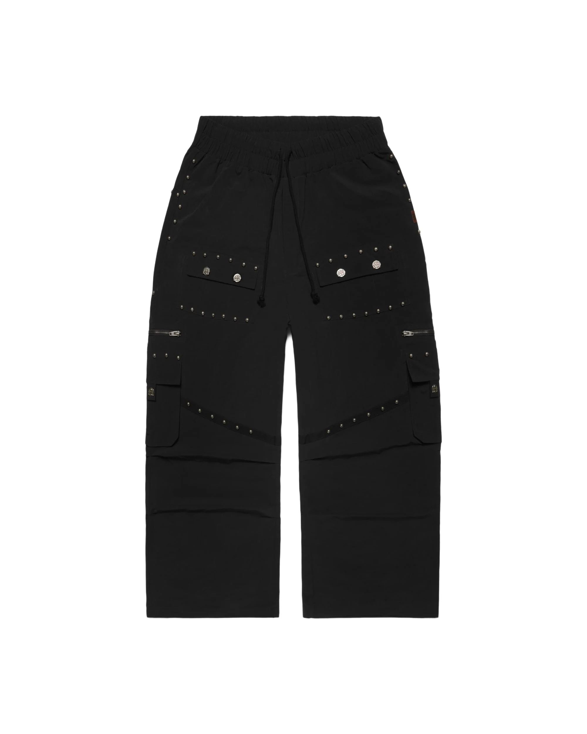 METAL RIVET NYLON PANTS