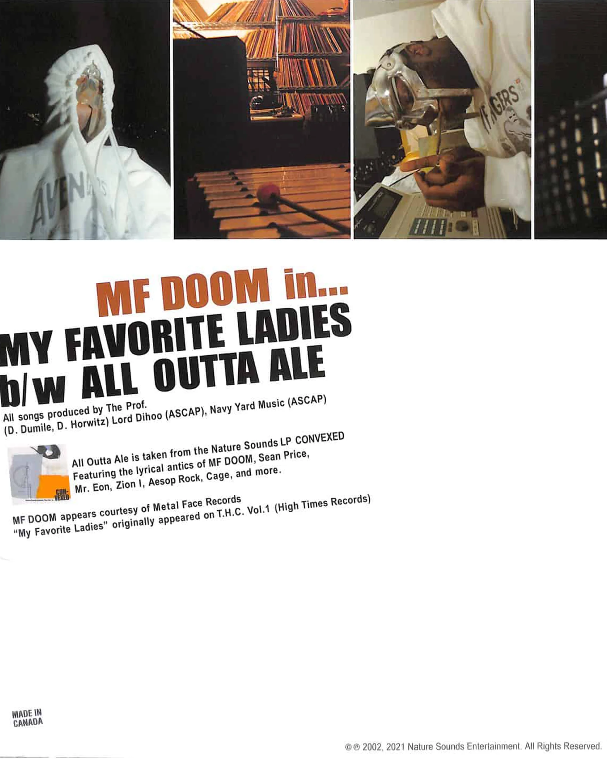MF DOOM - My Favorite Ladies (12'') - Image 2