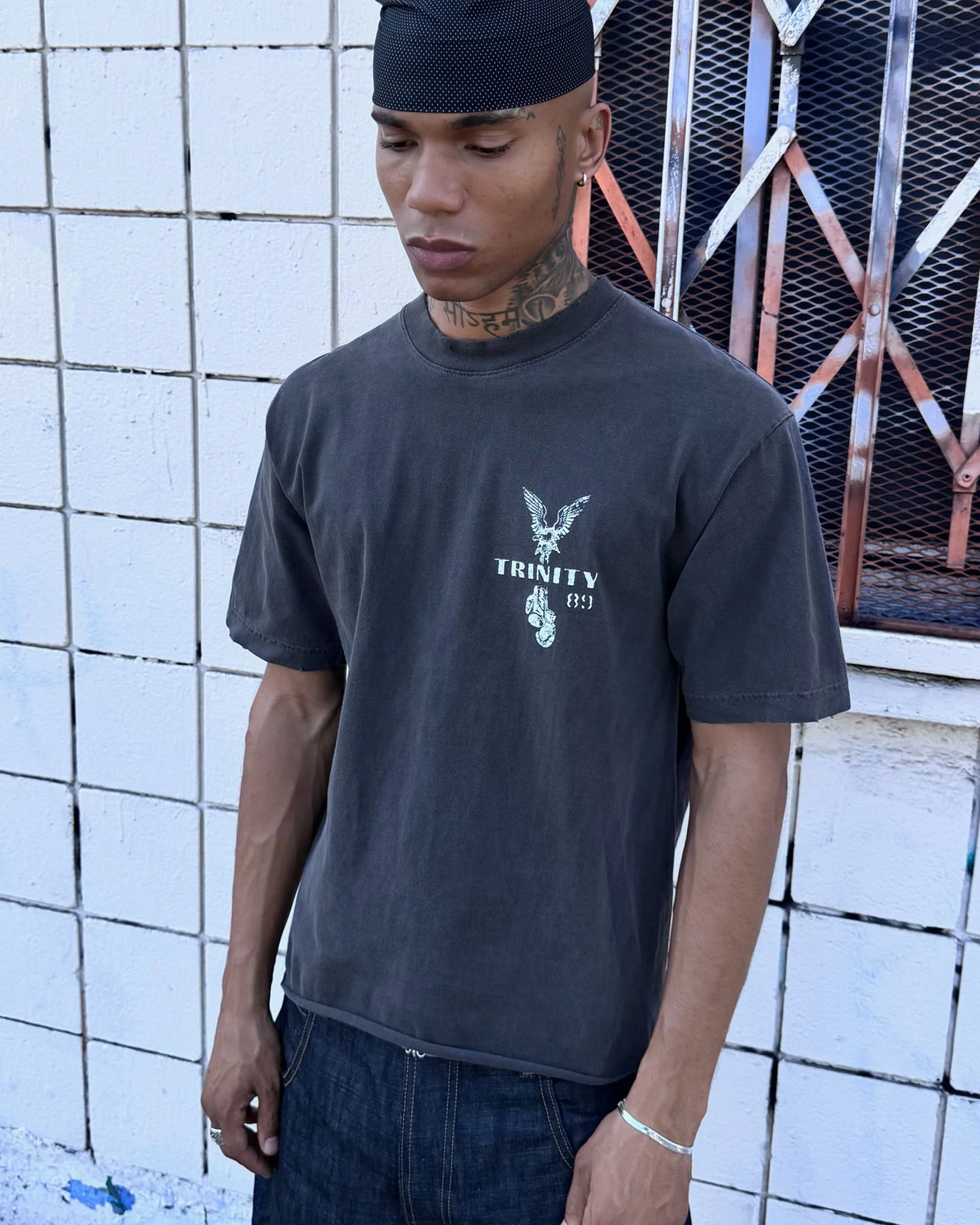 Military Boxing Tee - Vintage Black - Image 2