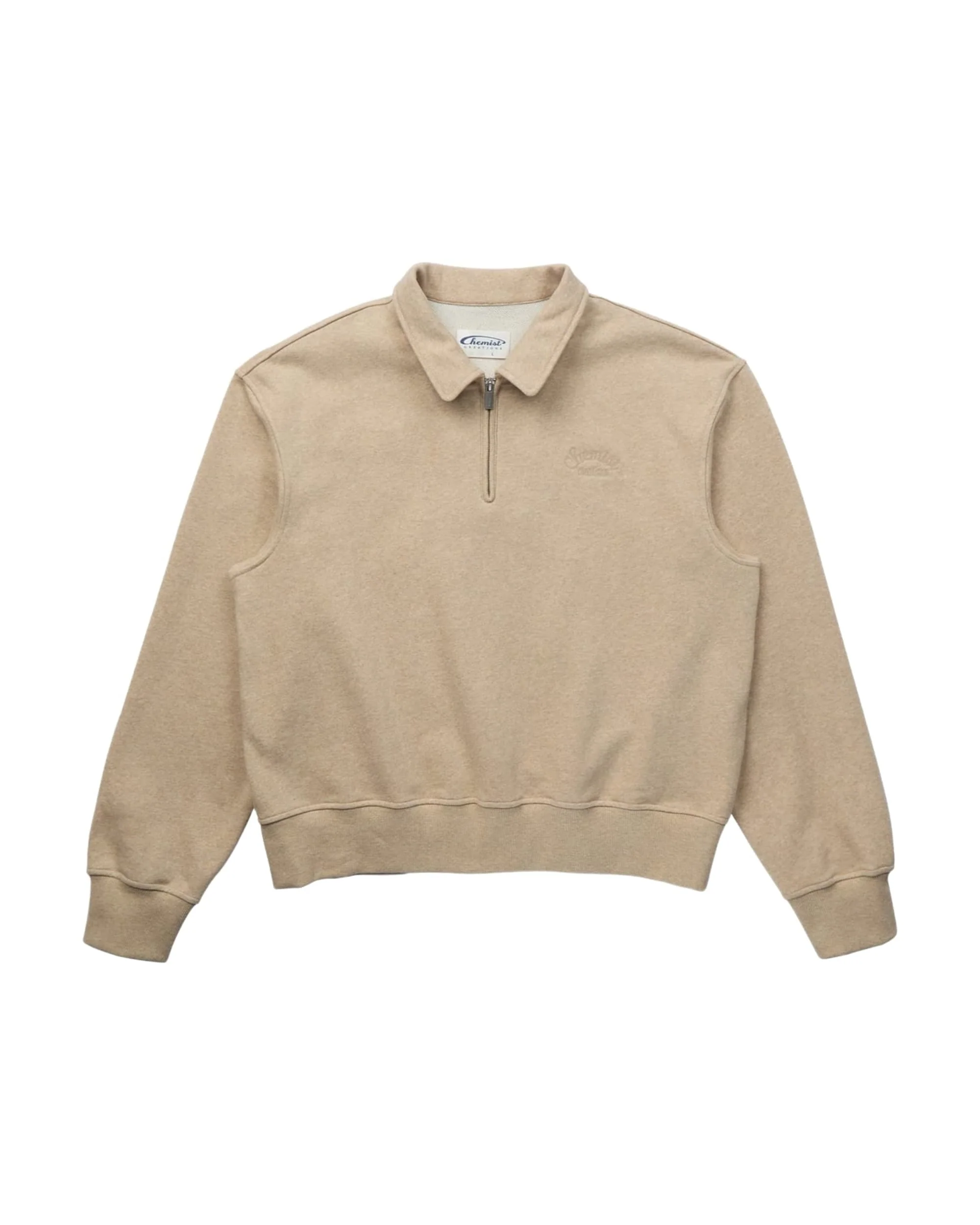 Minimal Drawstring Collar Sweatshirt