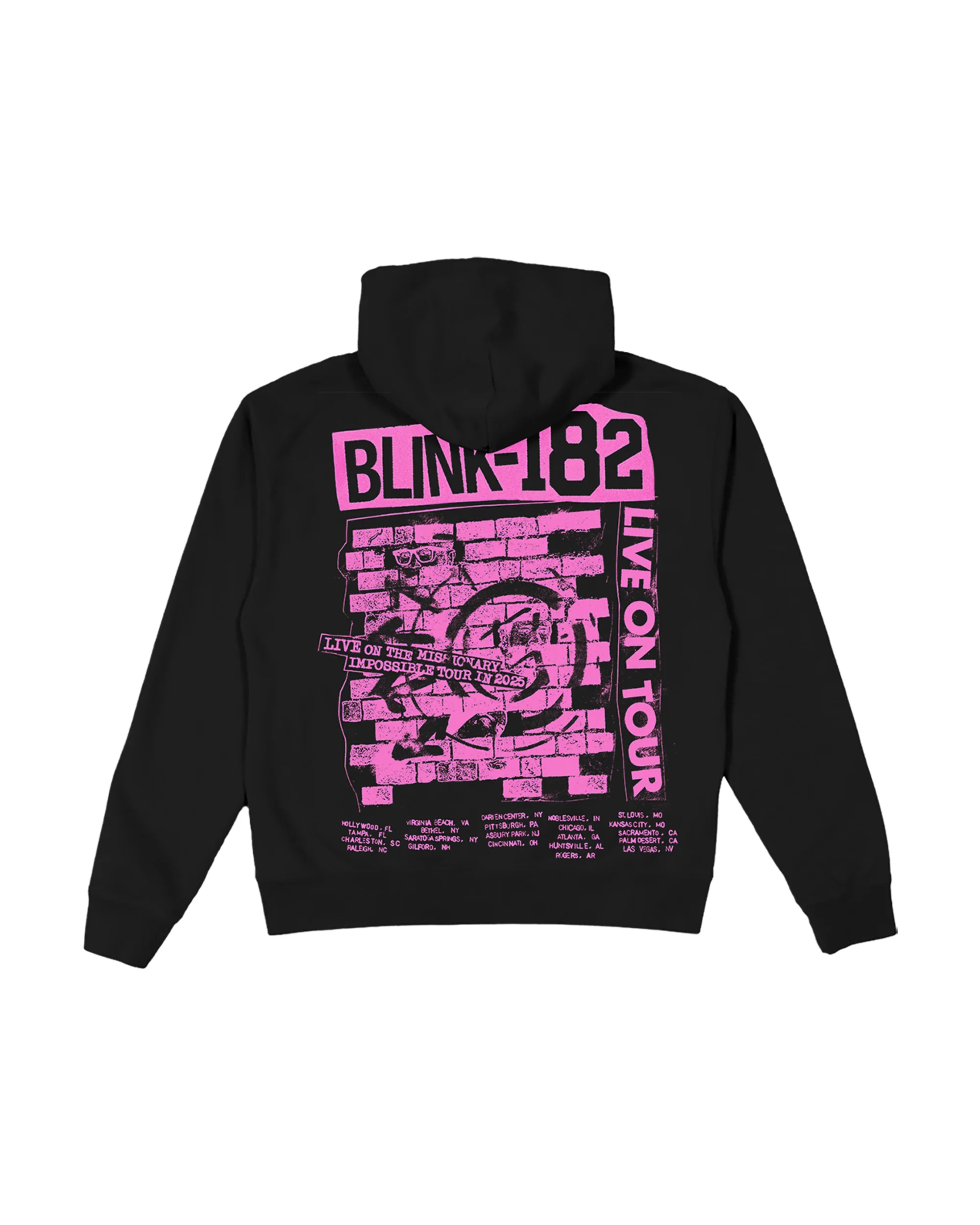 Missionary Impossible Pink Brickwall Pullover Hoodie - Image 2