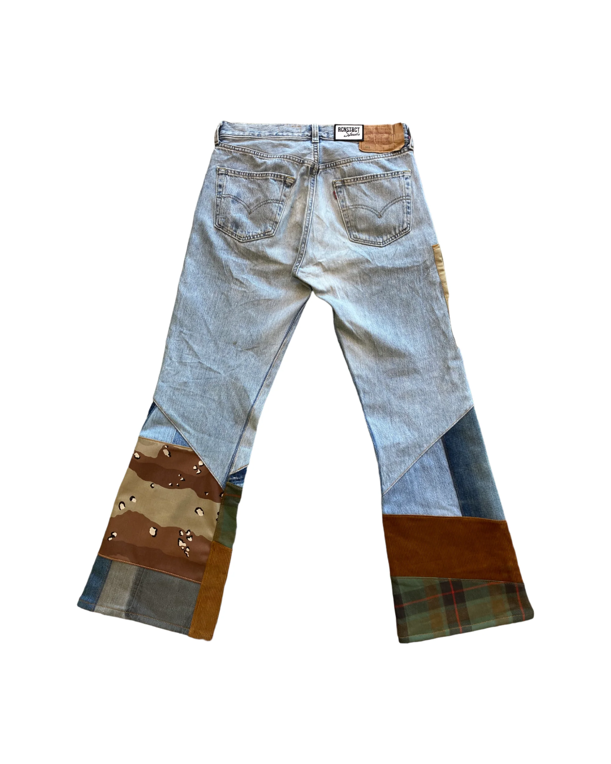 Mixed Camouflage Flare Jeans / *Random Selection - Image 2