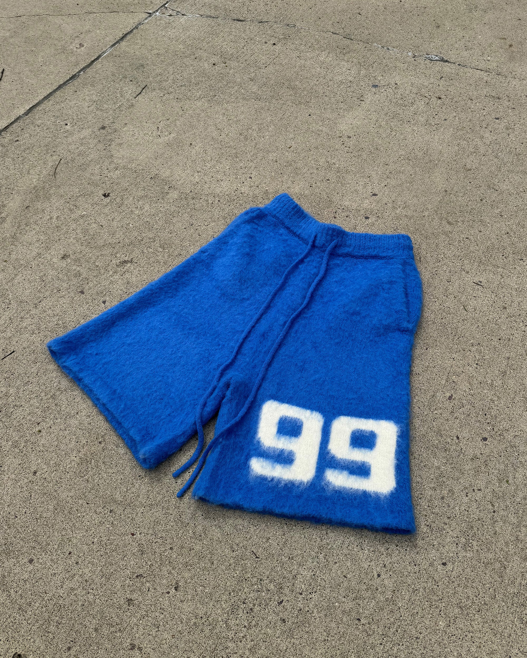 Mohair Shorts Royal Blue - Image 4
