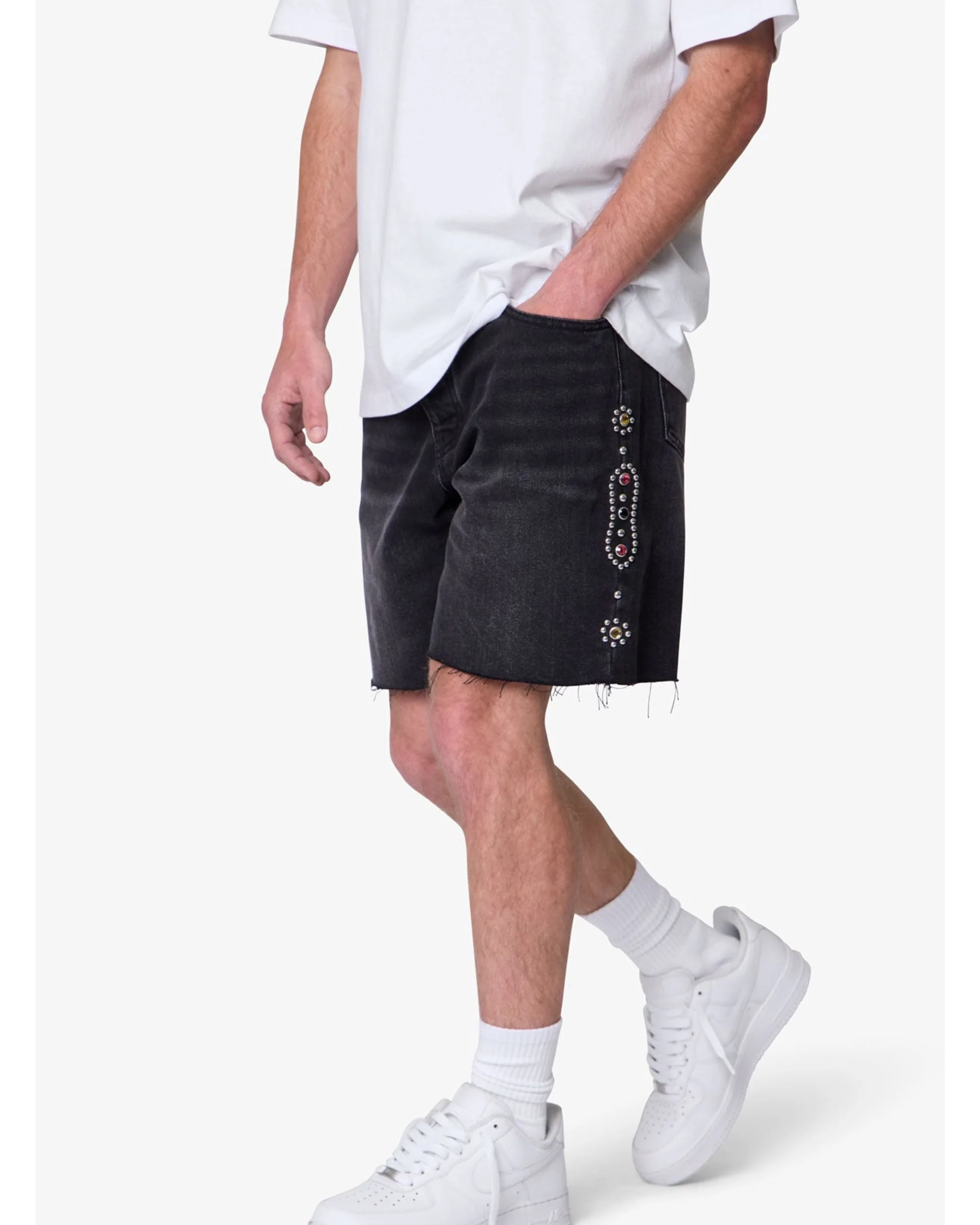 Mojave Denim Shorts - Black - Image 4
