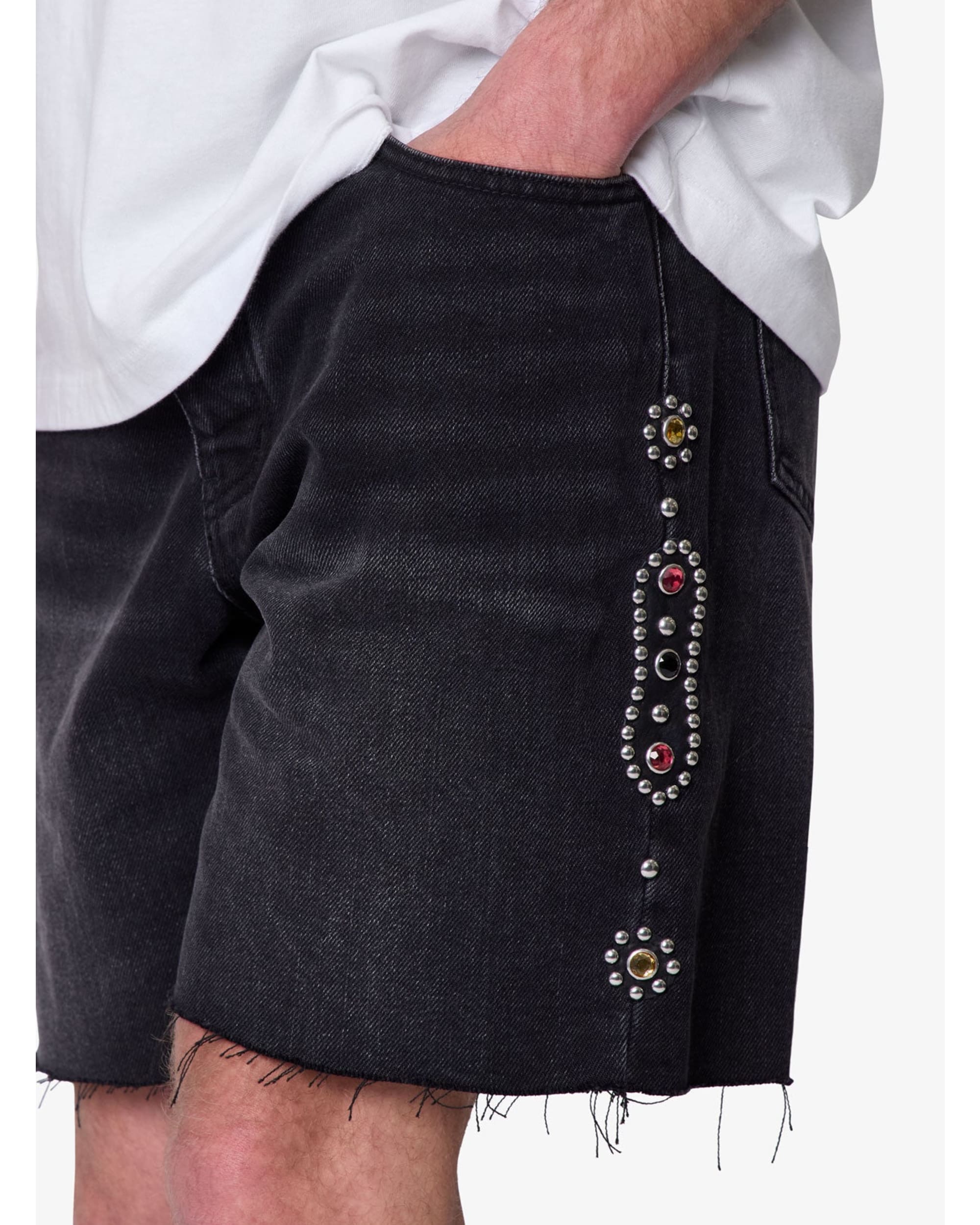 Mojave Denim Shorts - Black - Image 8