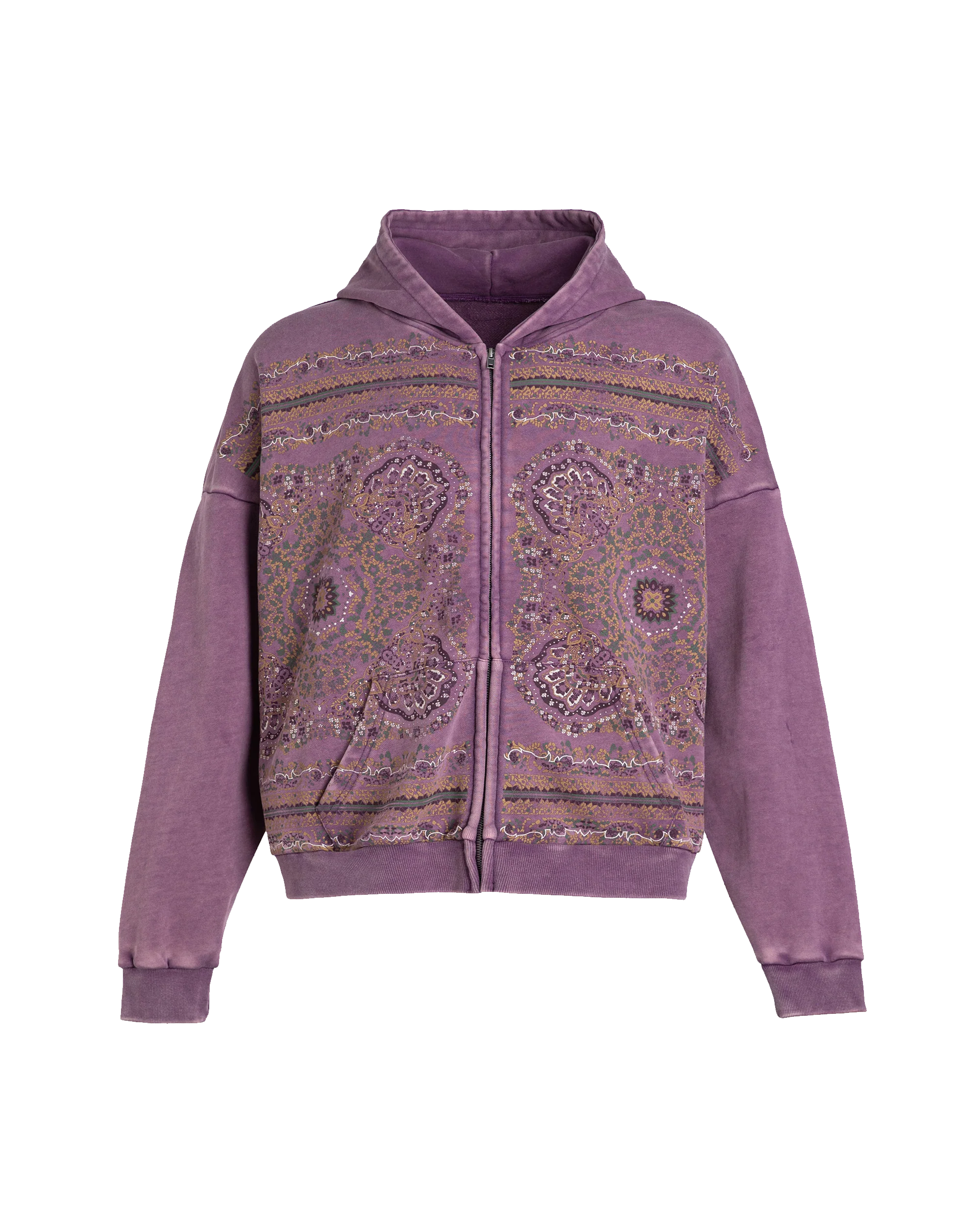 Motif Zip-Up Hoodie