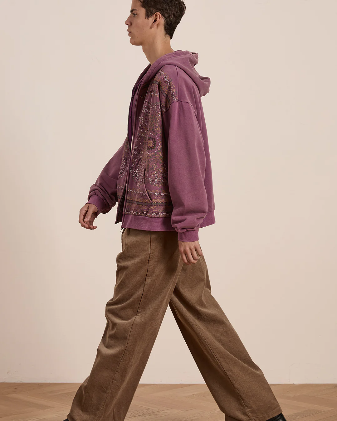 Motif Zip-Up Hoodie - Image 5