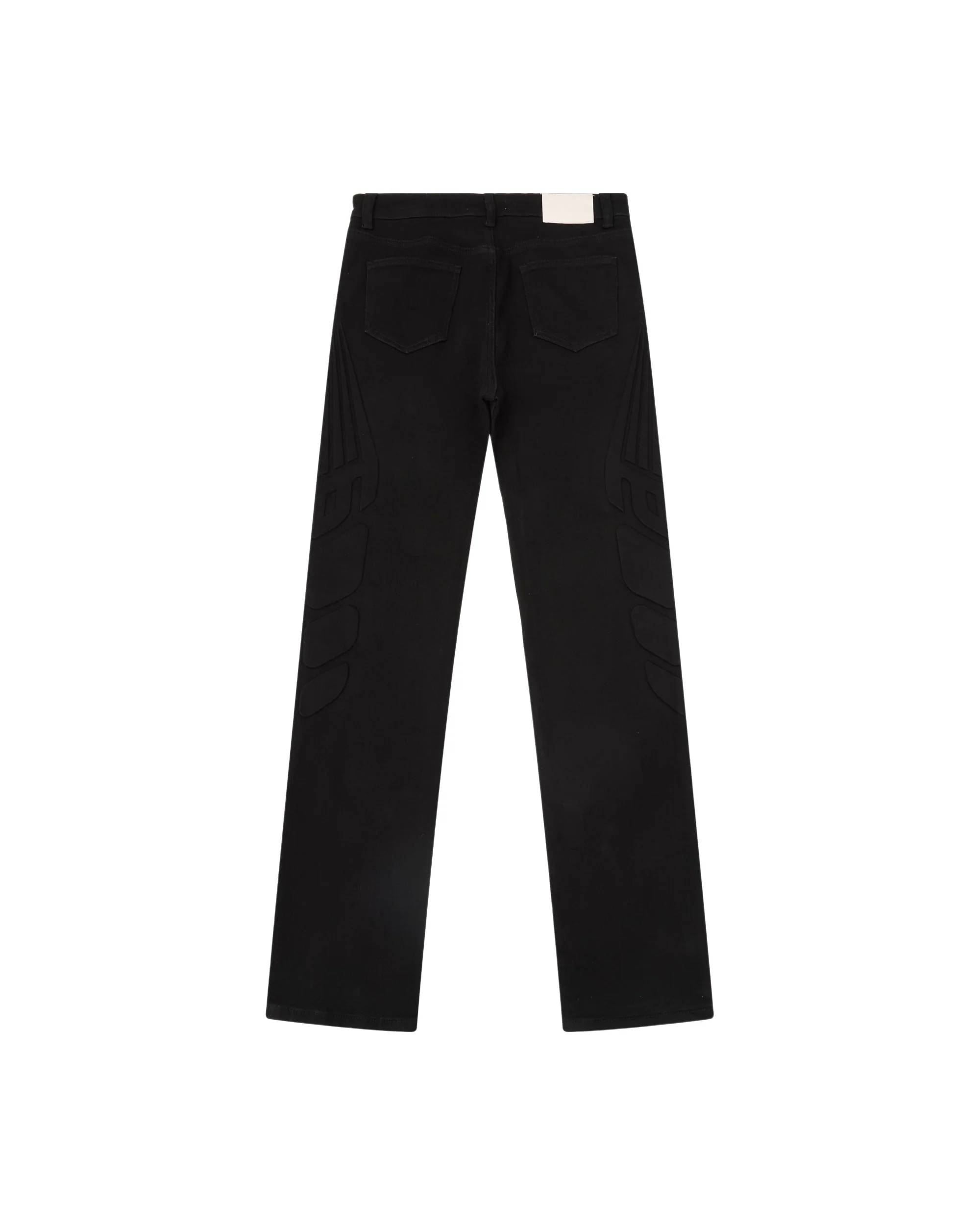 Moto Embossed Jeans - Black - Image 2