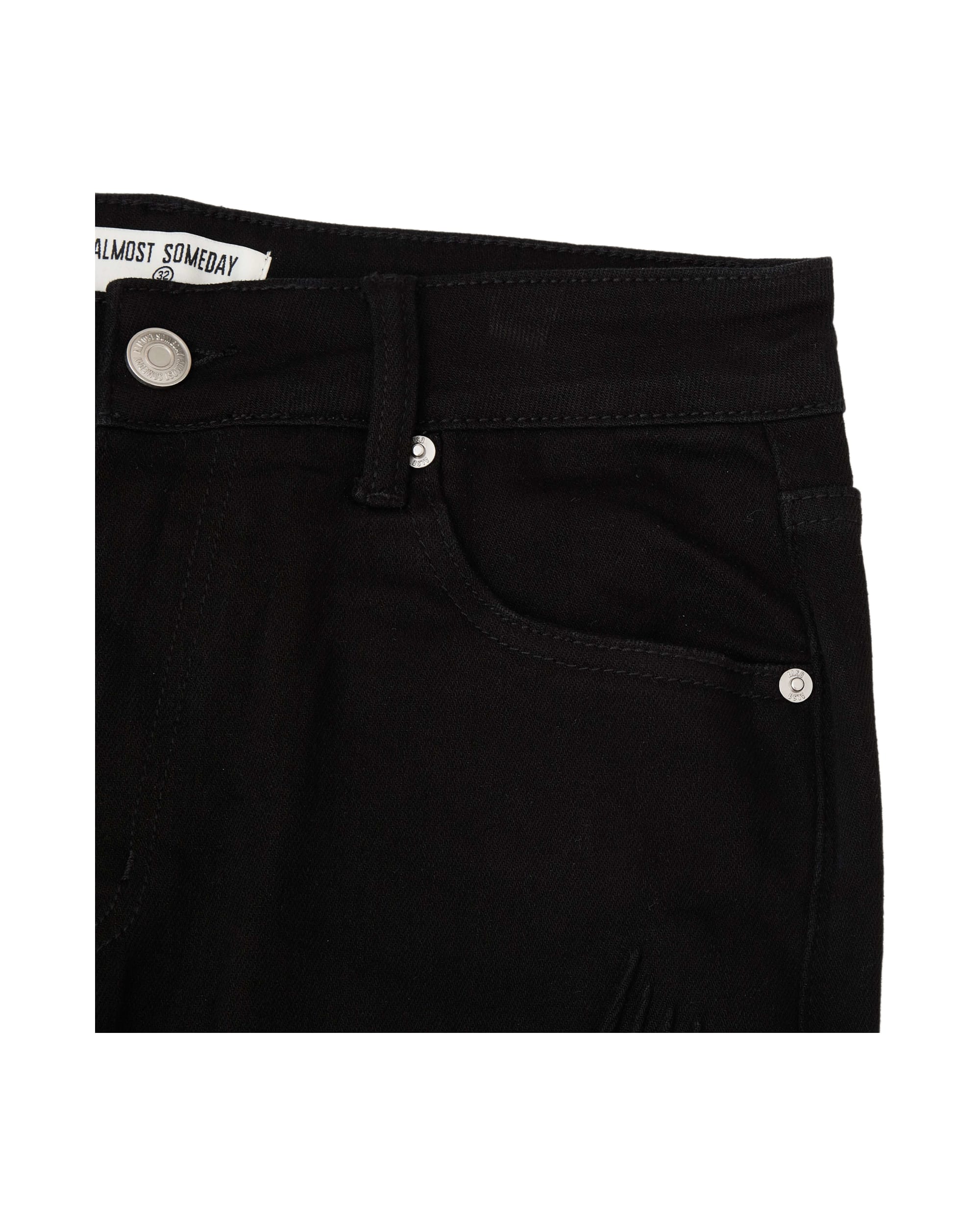 Moto Embossed Jeans - Black - Image 4